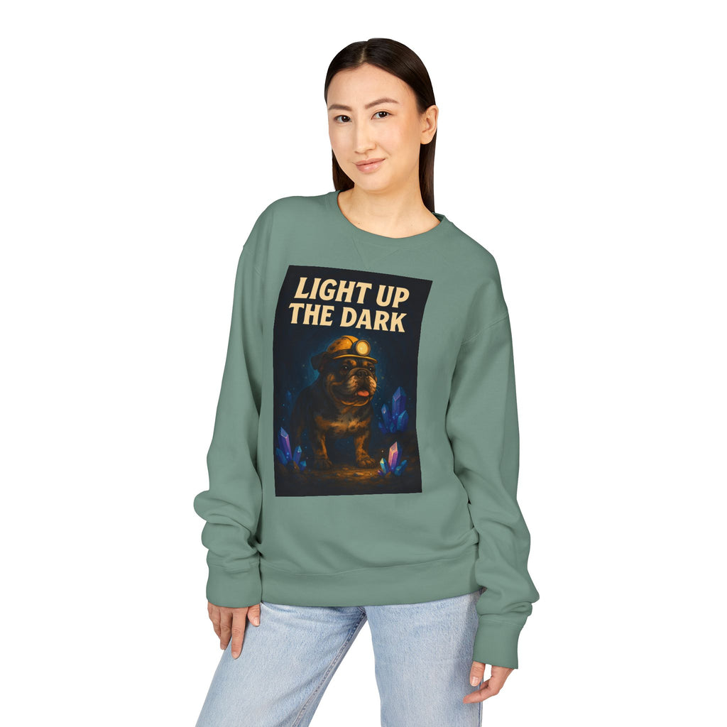 English Bulldog Cozy Graphic Sweatshirt, Inspirational Message, Unisex Sweatshirt, Dog Lover Gift, ComfortWash Crewneck, Cozy Bulldog Jumper