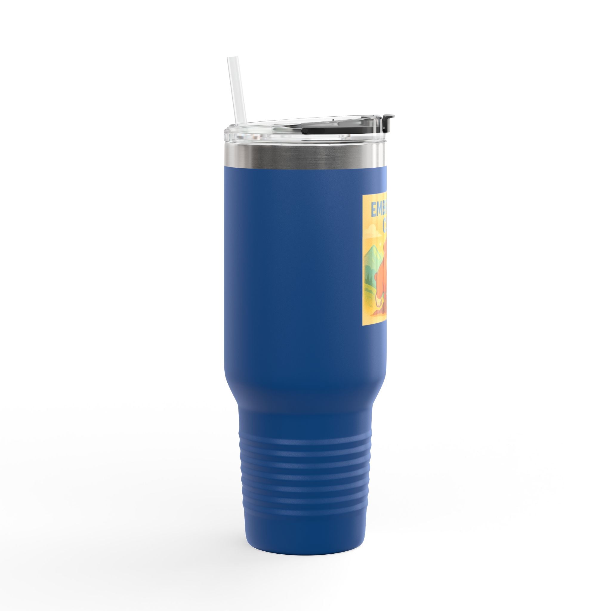 Insulated English Bulldogs Travel Mug - Embrace the Climb, Adventure Mug, Outdoor Drinkware, Motivational Gift, Travel Cup, Nature Lovers