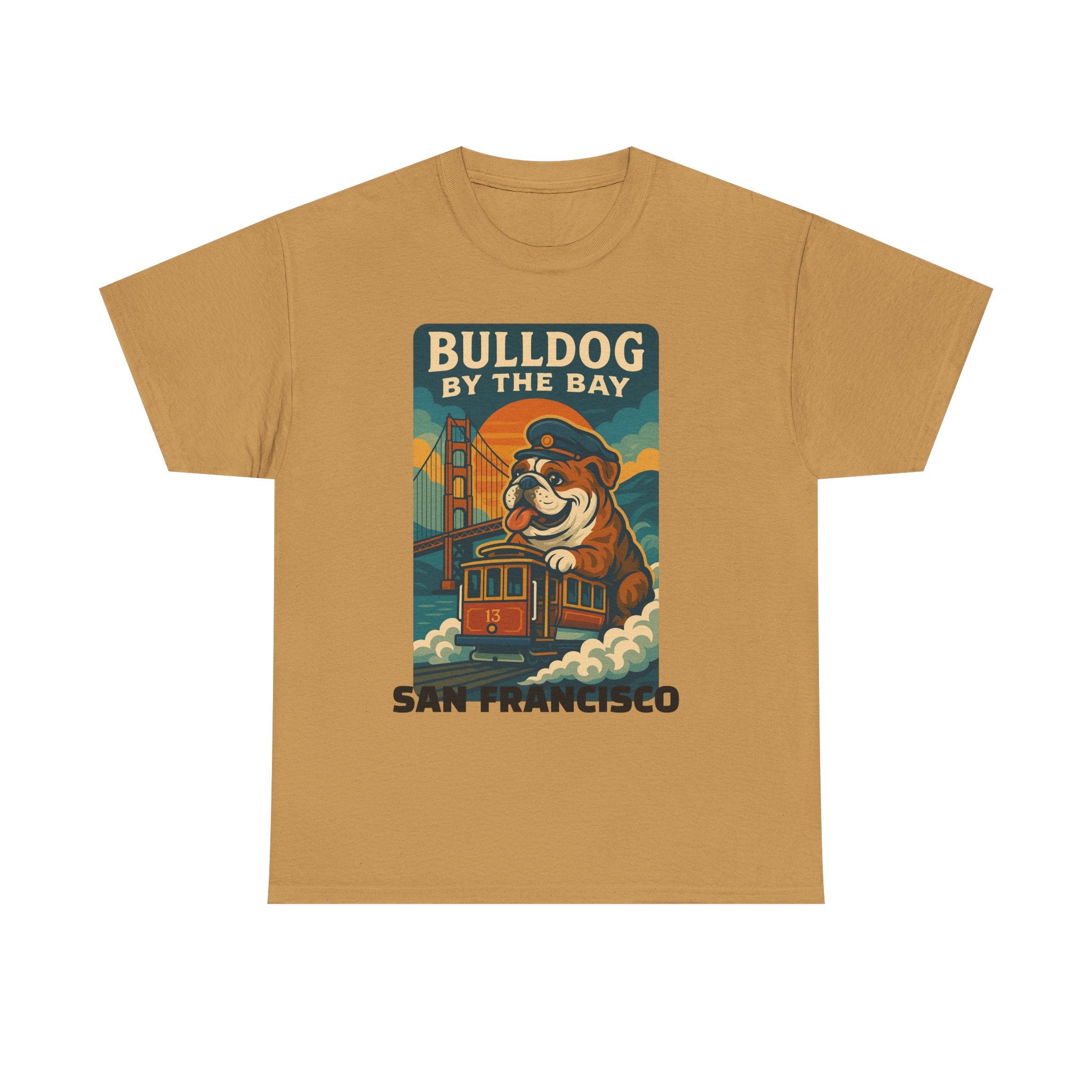 Vintage San Francisco Bulldog Tee - Unisex Heavy Cotton T-Shirt