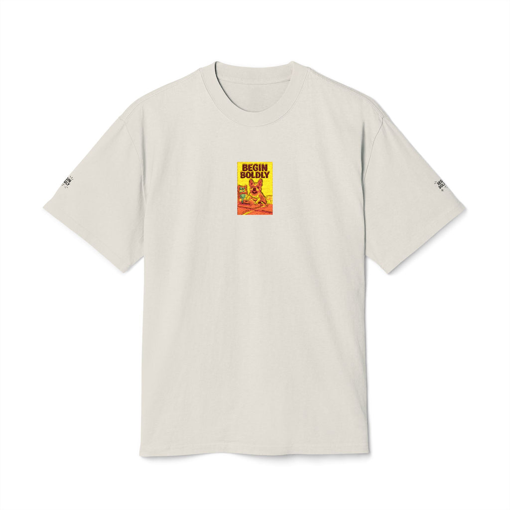 Graphic "Begin Boldly" Sunset l Design Tee