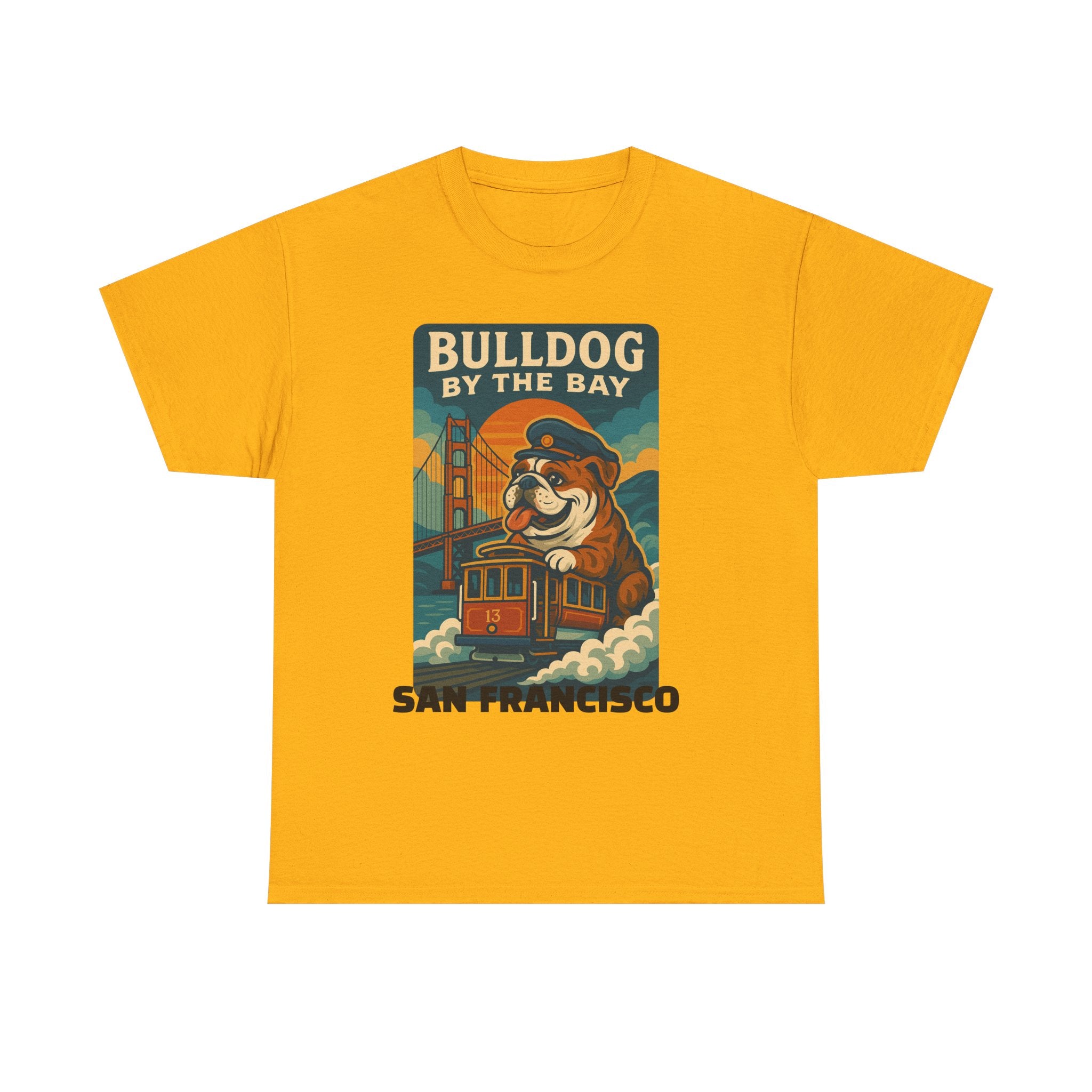 Vintage San Francisco Bulldog Tee - Unisex Heavy Cotton T-Shirt