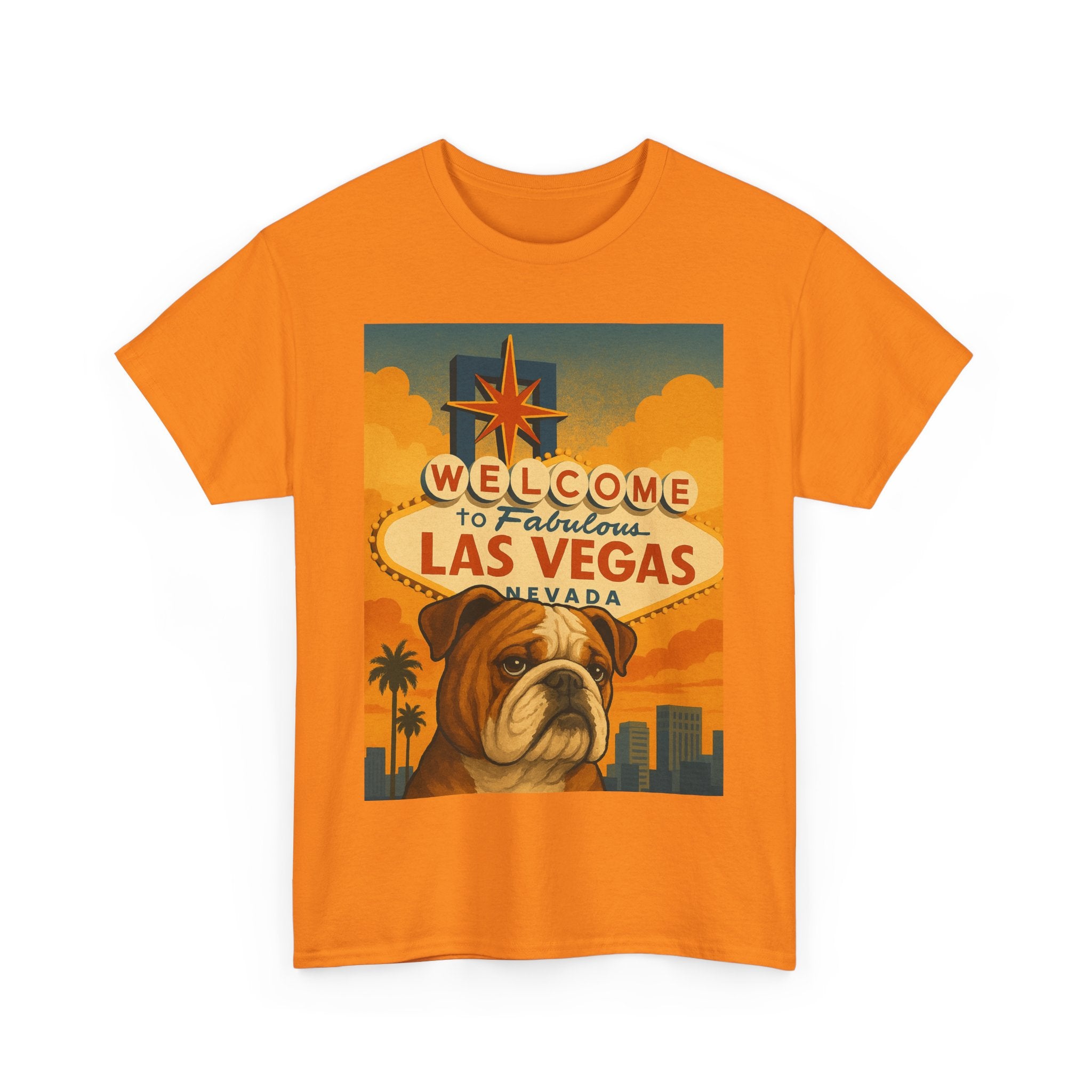 Vintage Las Vegas Bulldog Unisex Heavy Cotton Tee