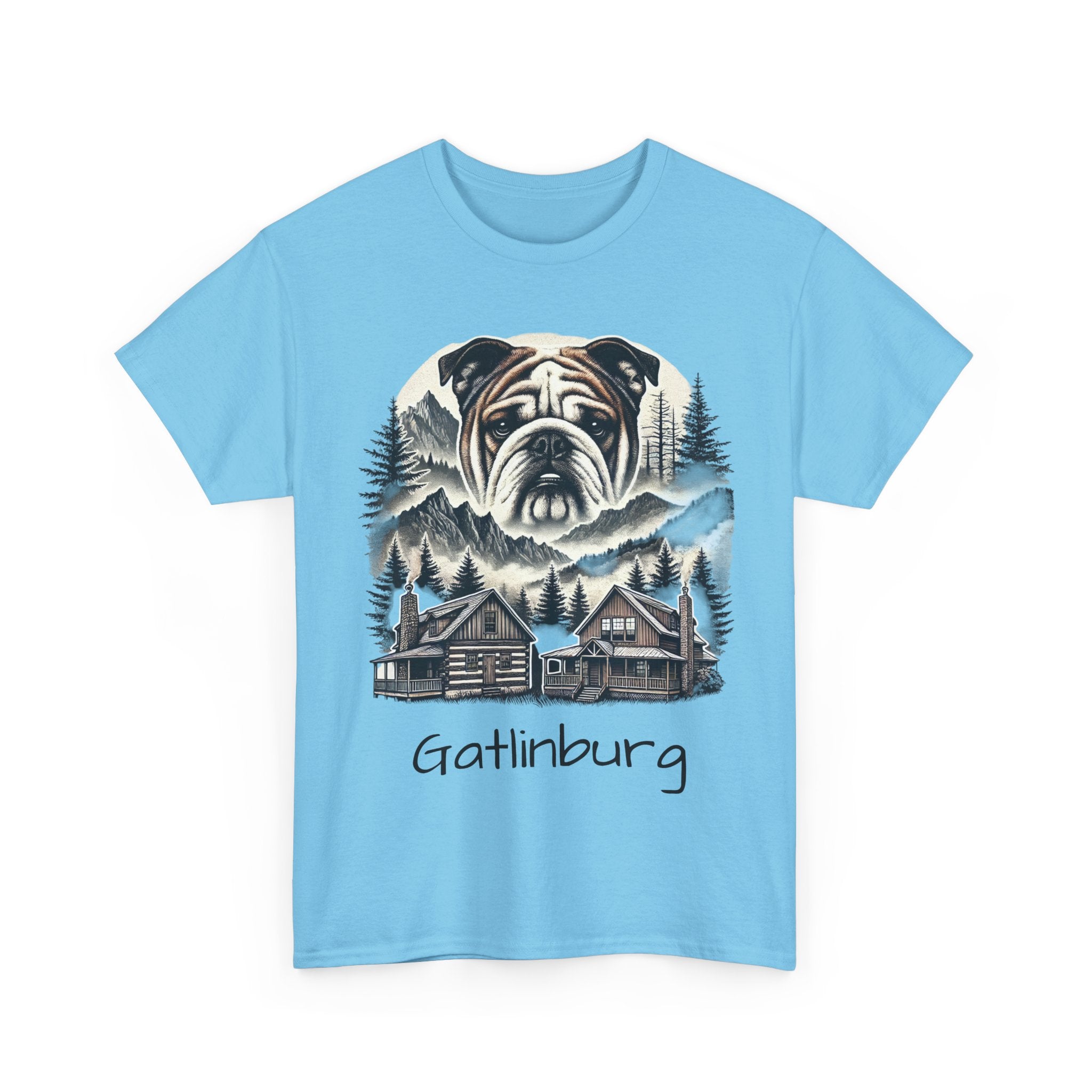 Gatlinburg Dog Lover Tee, Unisex Heavy Cotton Tee, Vacation Souvenir Shirt