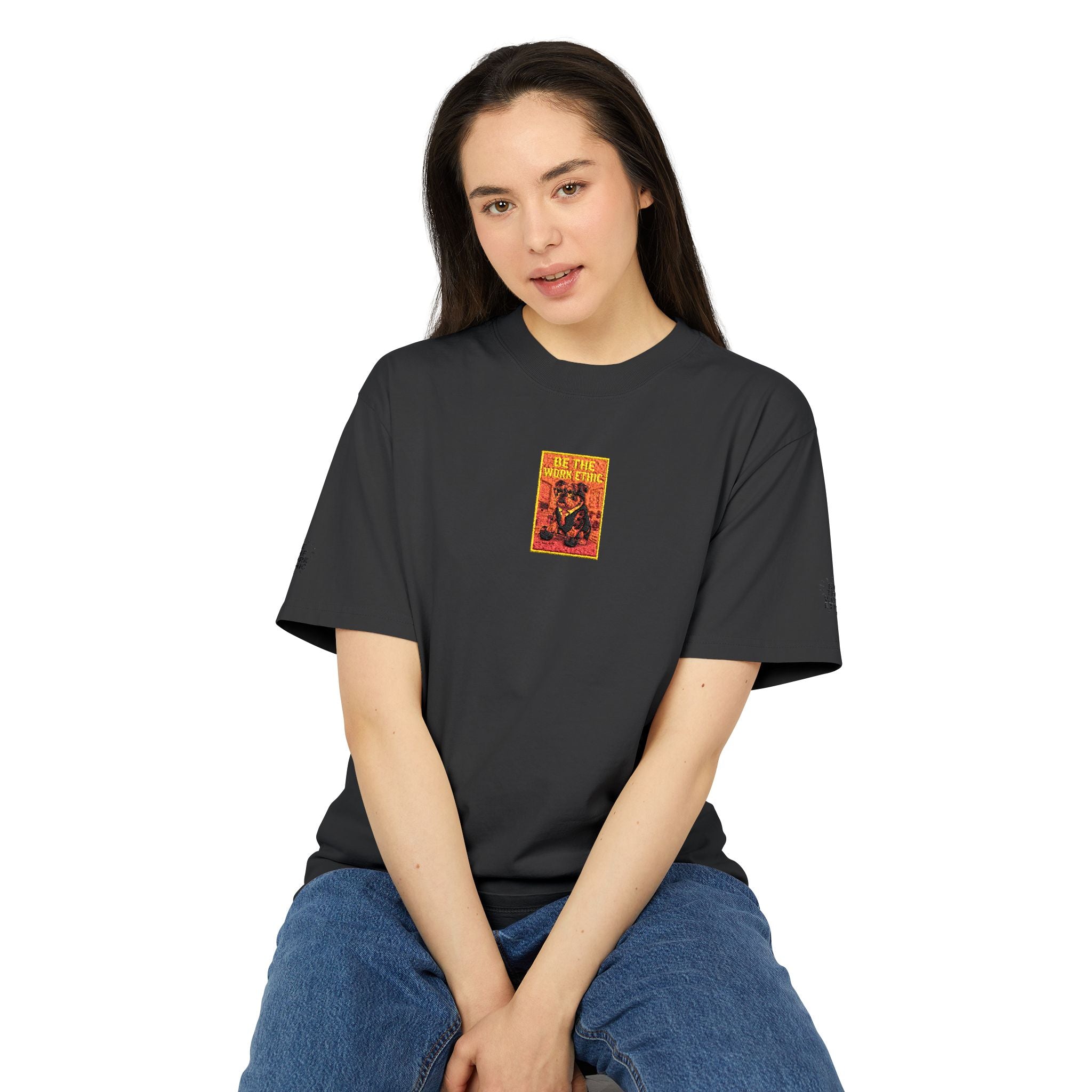 Vintage Floral Tarot T-Shirt Be The Work Ethic Sun & Moon Occult Graphic Tee