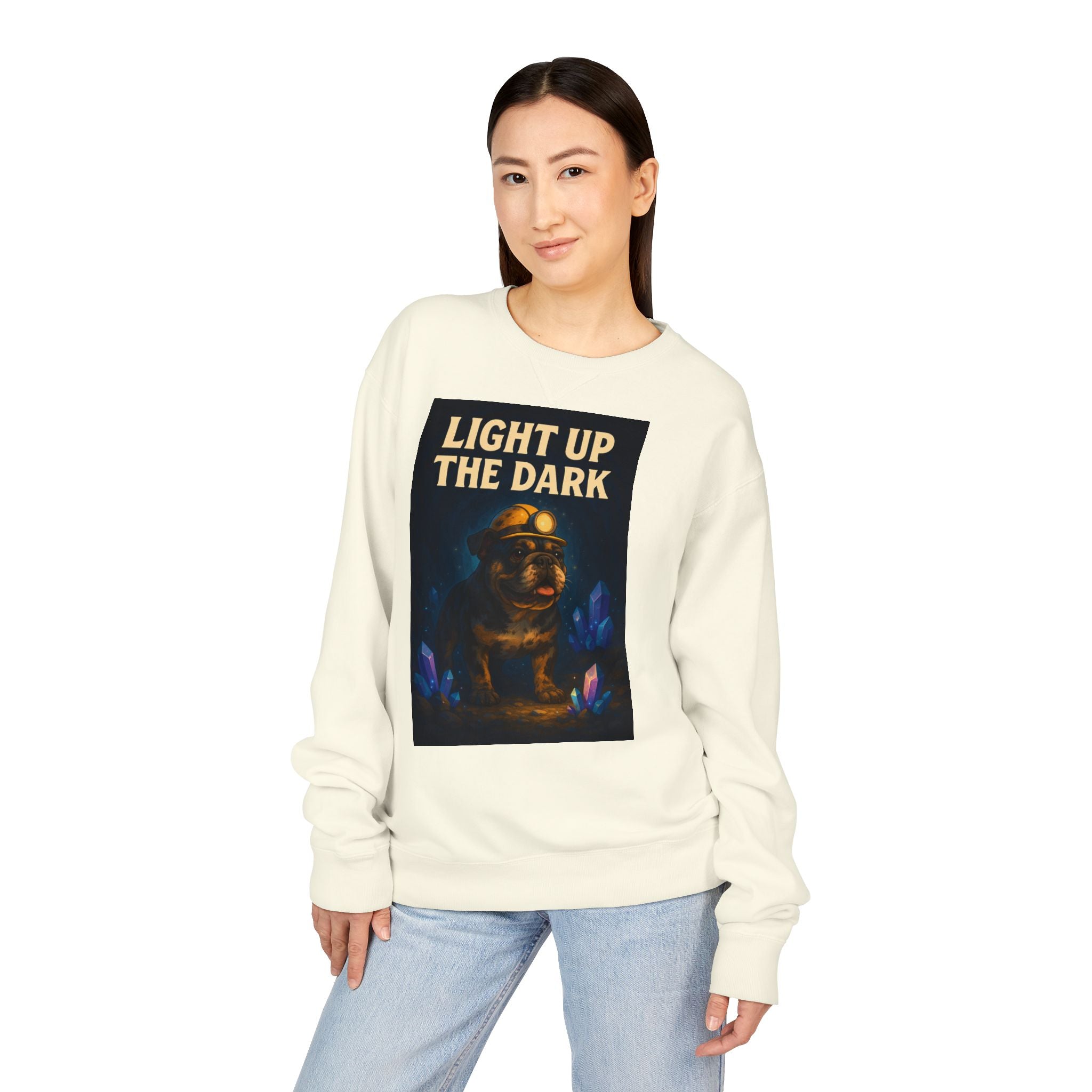 English Bulldog Cozy Graphic Sweatshirt, Inspirational Message, Unisex Sweatshirt, Dog Lover Gift, ComfortWash Crewneck, Cozy Bulldog Jumper
