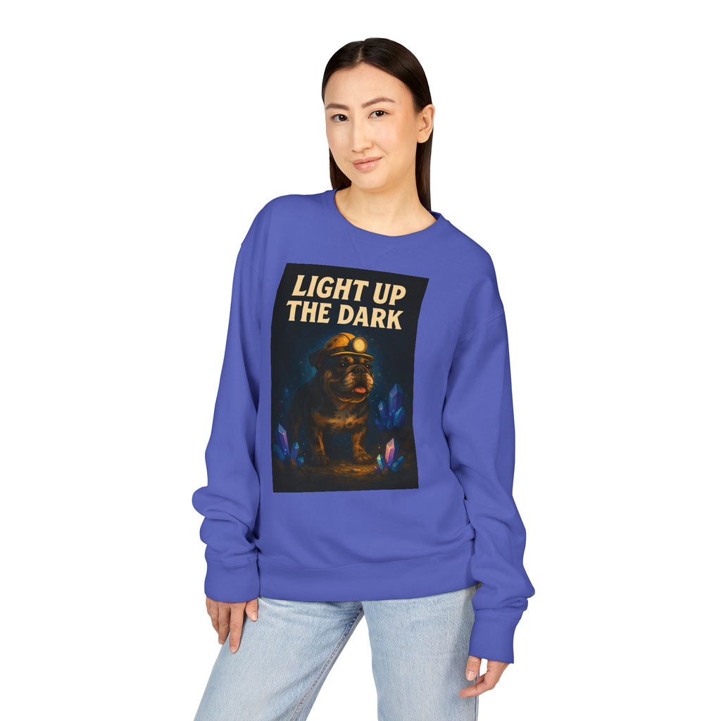 English Bulldog Cozy Graphic Sweatshirt, Inspirational Message, Unisex Sweatshirt, Dog Lover Gift, ComfortWash Crewneck, Cozy Bulldog Jumper