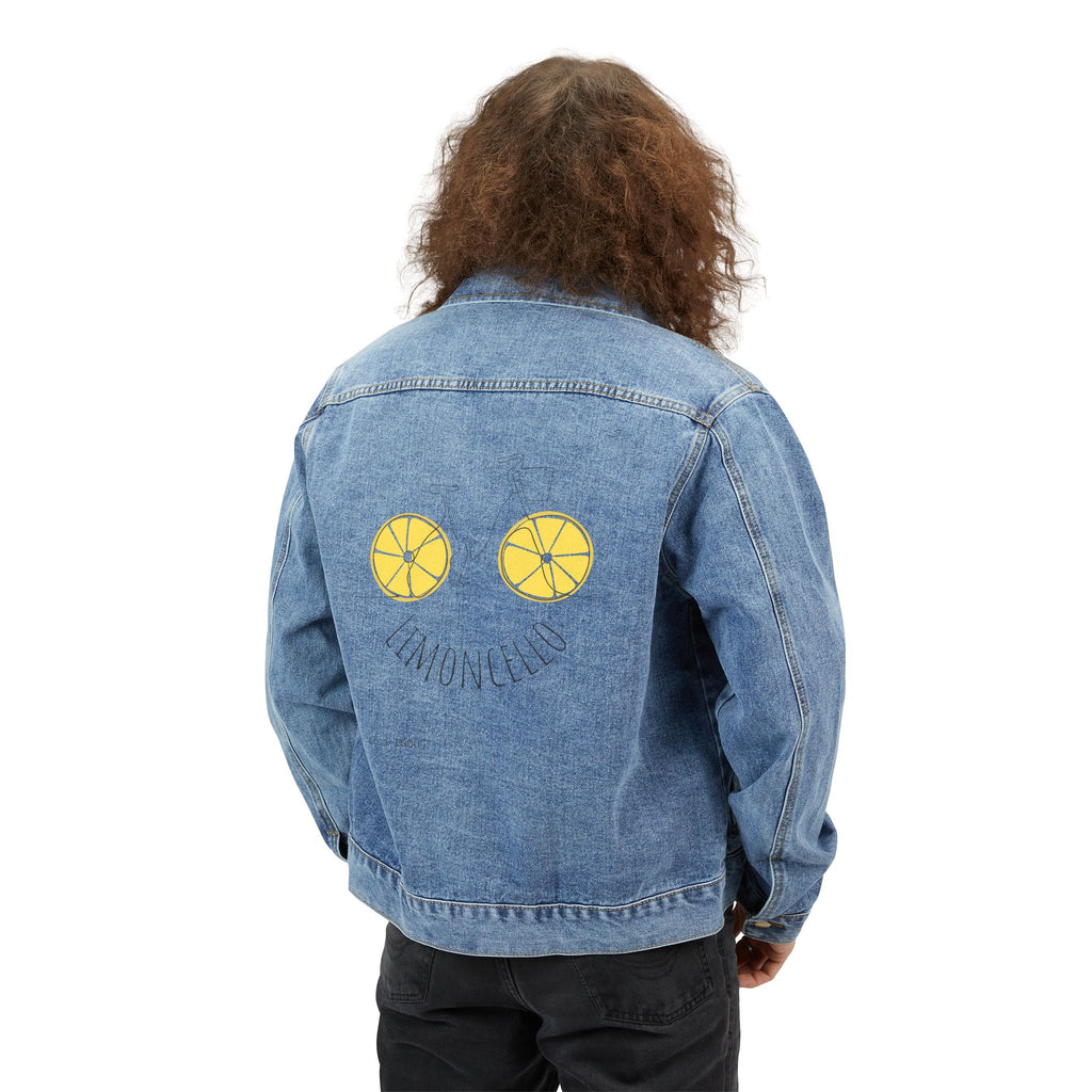 Lemon Wheel Back Patch Denim Jacket | Men’s Denim Jacket