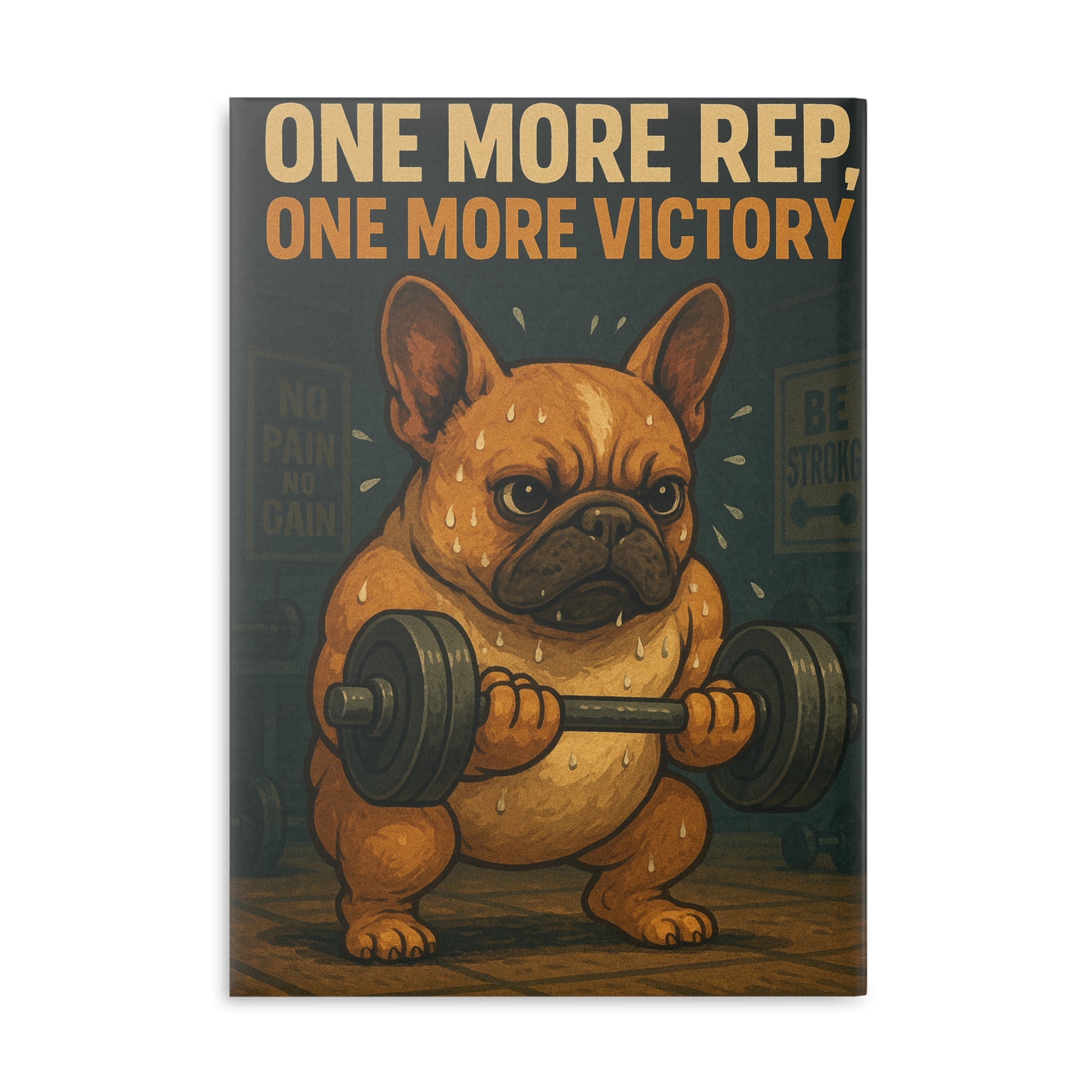 Motivational Workout Notebook, Fitness Journal for Gym Lovers, Dog Lover Gift, Strength Training Planner, Dog-Themed Notepad
