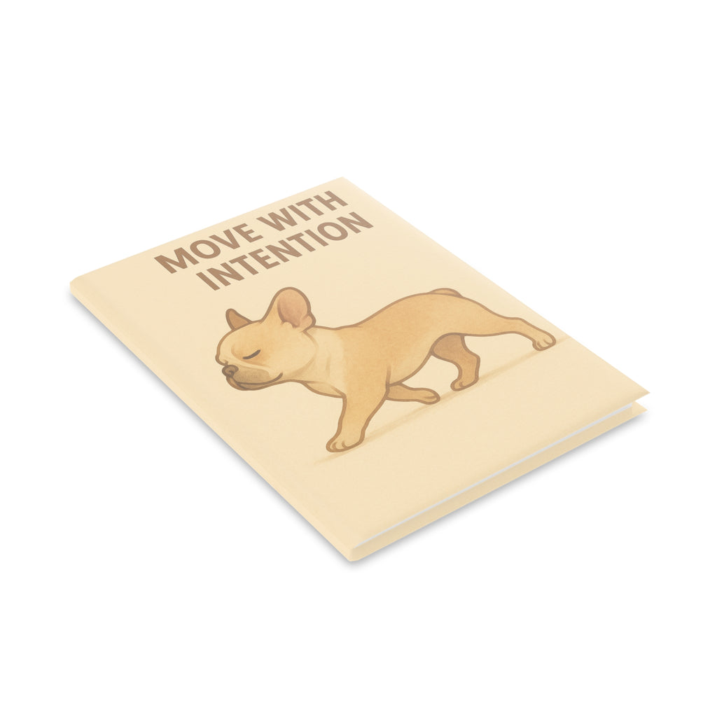 Inspirational Hardcover Notebook, Dog Lovers Journal, Motivational Gift, Cute Puppy Notepad, Wellness Planner, School Supplies