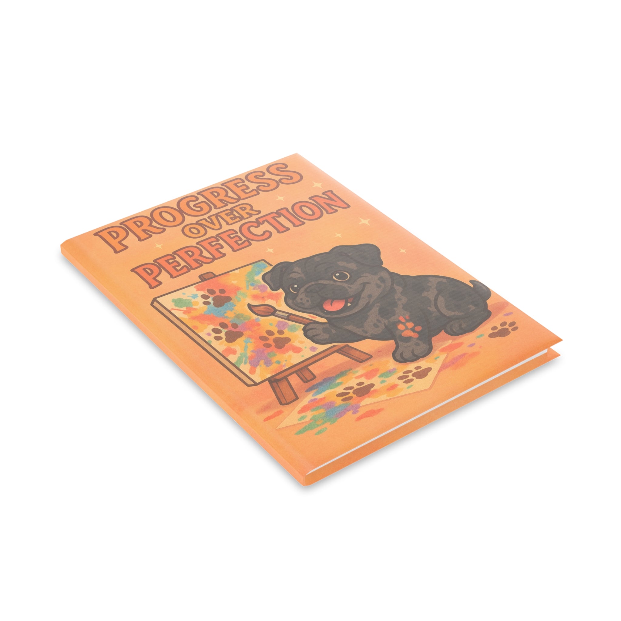 Progress Over Perfection Puppy Notebook - Cute Journal for Dog Lovers, Art Lovers, Students, Gift for Kids and Pet Owners, Writing, [...]