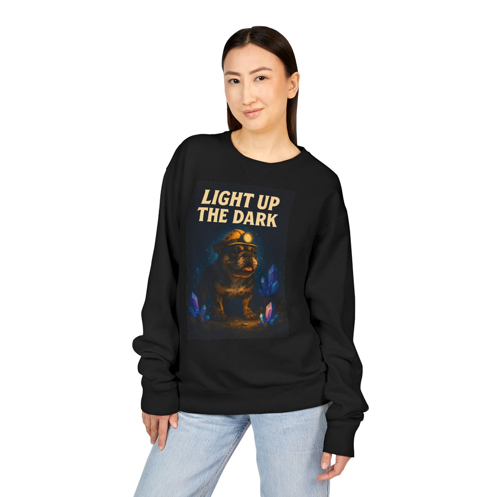 English Bulldog Cozy Graphic Sweatshirt, Inspirational Message, Unisex Sweatshirt, Dog Lover Gift, ComfortWash Crewneck, Cozy Bulldog Jumper