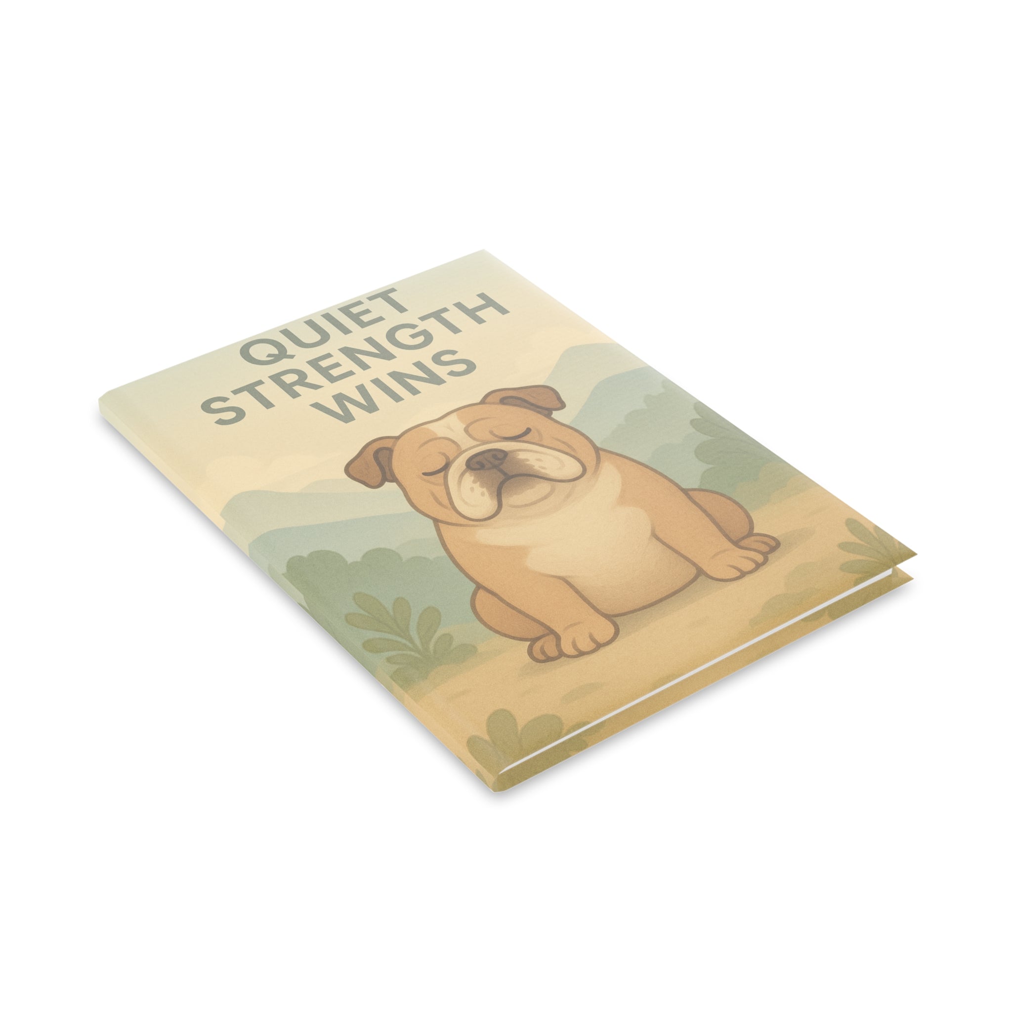 Inspirational Hardcover Notebook, Motivational Journal, Puppy Dog Themed Journal, Gift for Students, Cute Writing Notebook