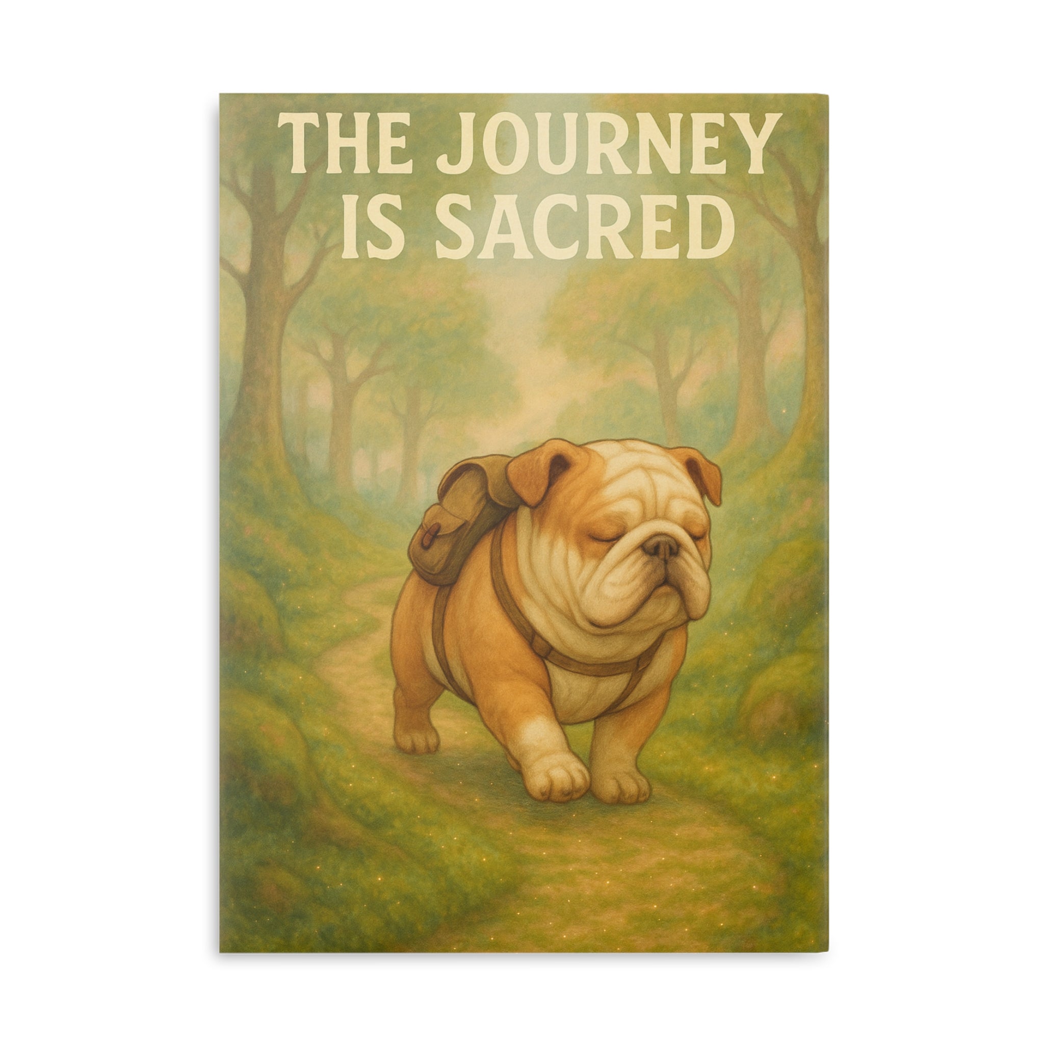 Sacred Journey Hardcover Notebook, Dog Lover Journal, Inspirational Writing Notebook, Gift for Pet Owners, Nature Sketchbook