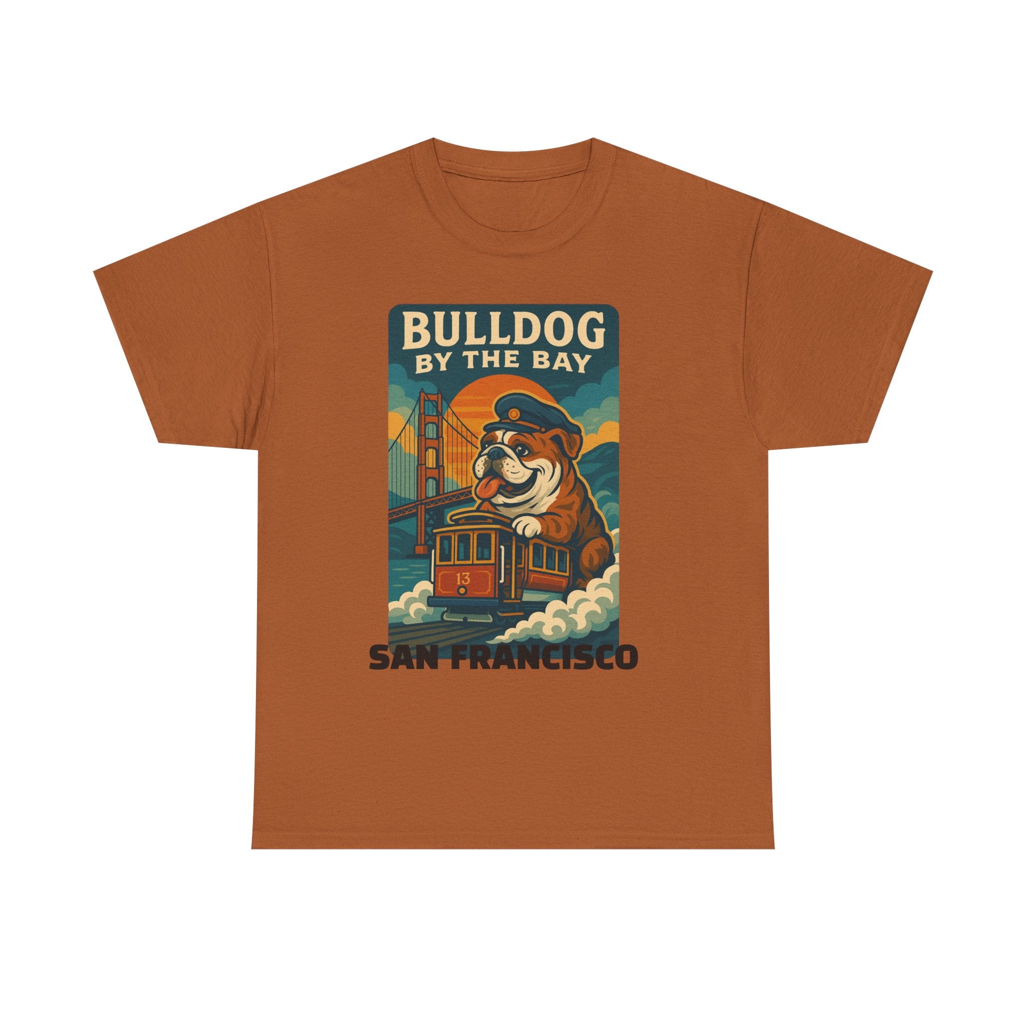 Vintage San Francisco Bulldog Tee - Unisex Heavy Cotton T-Shirt