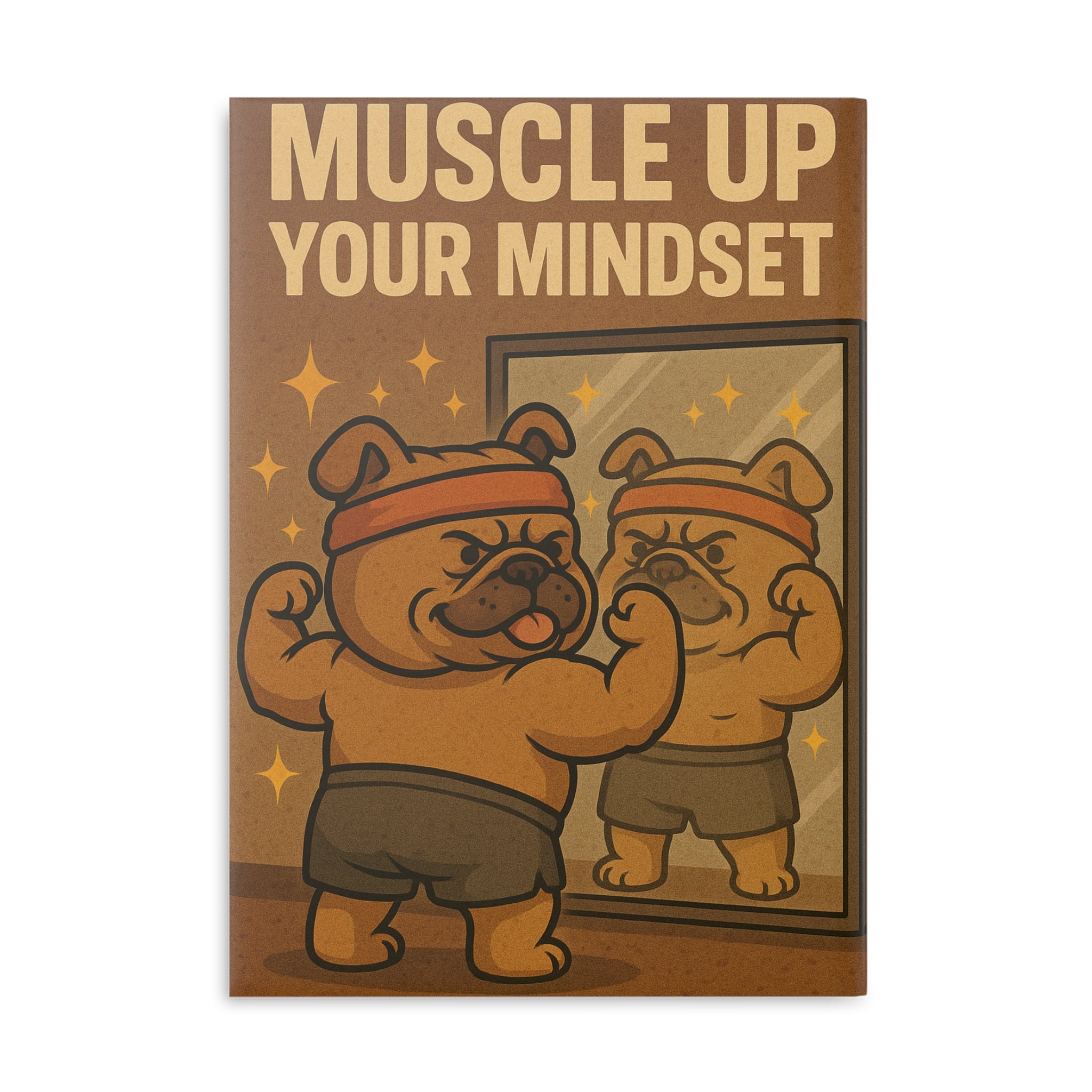 Muscle Up Mindset Notebook, Motivational Journal, Fitness Planner, Workout Log, Unique Gift for Gym Lovers