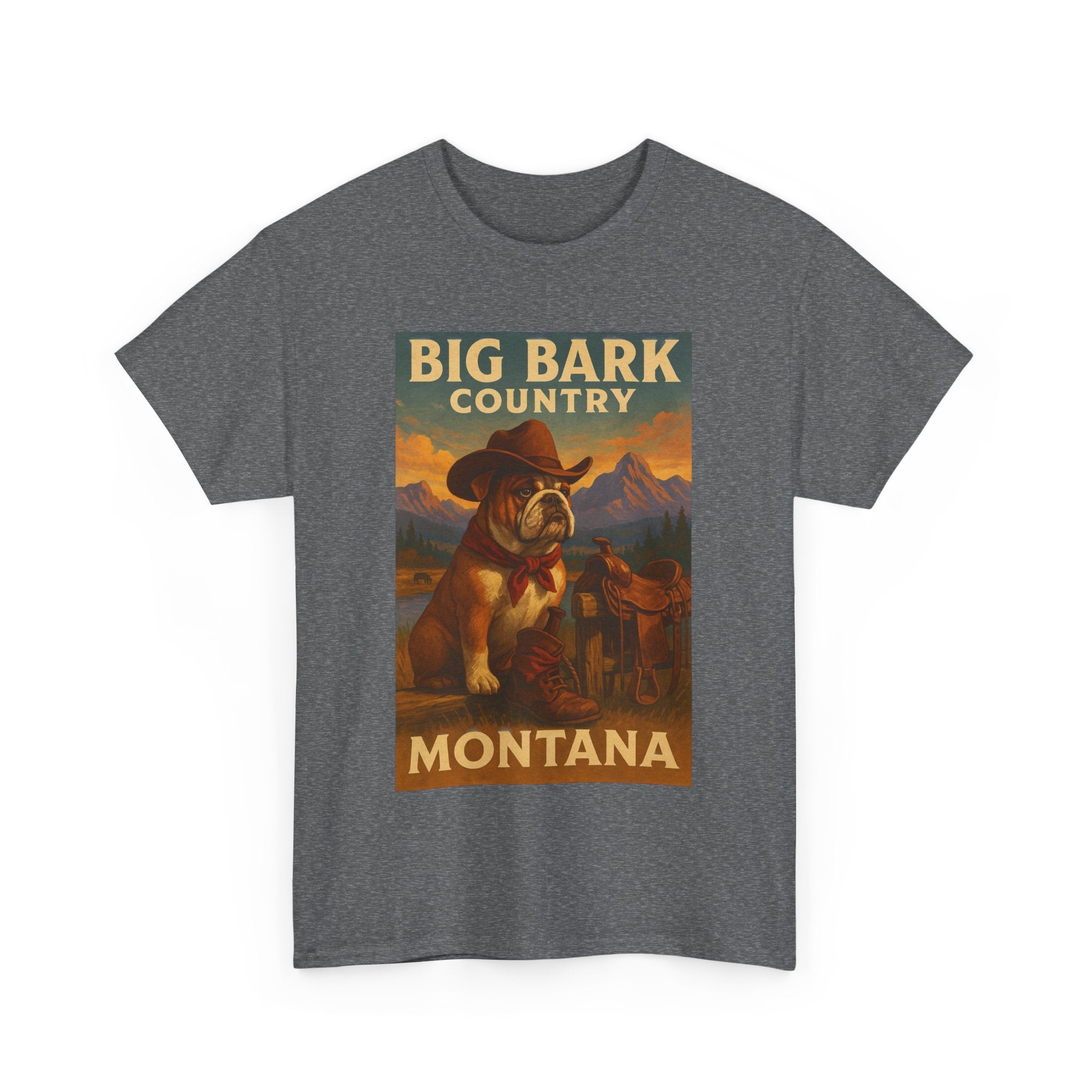 Vintage Big Bark Montana Country Tee Unisex Heavy Cotton T-Shirt