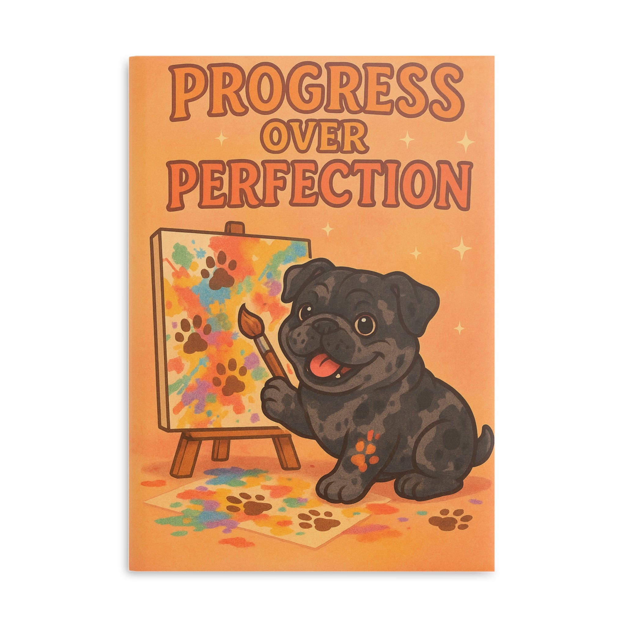Progress Over Perfection Puppy Notebook - Cute Journal for Dog Lovers, Art Lovers, Students, Gift for Kids and Pet Owners, Writing, [...]