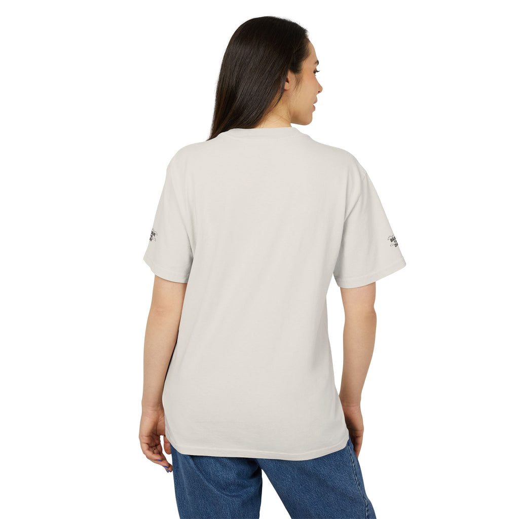 Graphic Brave The Day Tee  Retro Colorblock Illustration Tee