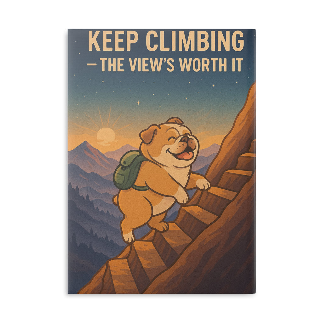 Inspirational Hardcover Notebook, Motivational Journal, Cute Dog Notebook, Adventure Diary, Perfect Gift for Hikers, Back to School Supplies