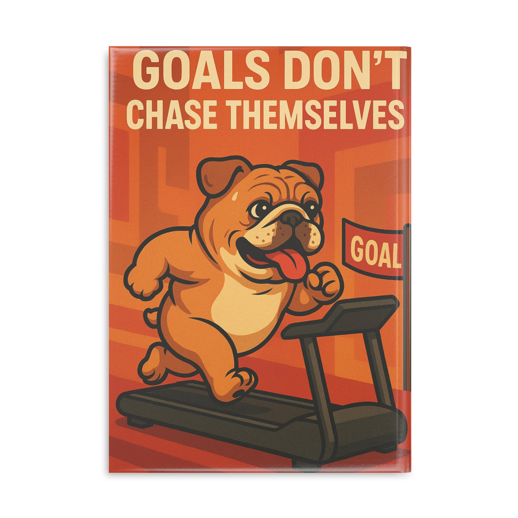 Energetic Dog Motivational Notebook, Inspired Paperback Journal, Fun Gift for Pet Lovers, Exercise Reminder Diary, Goal Tracker