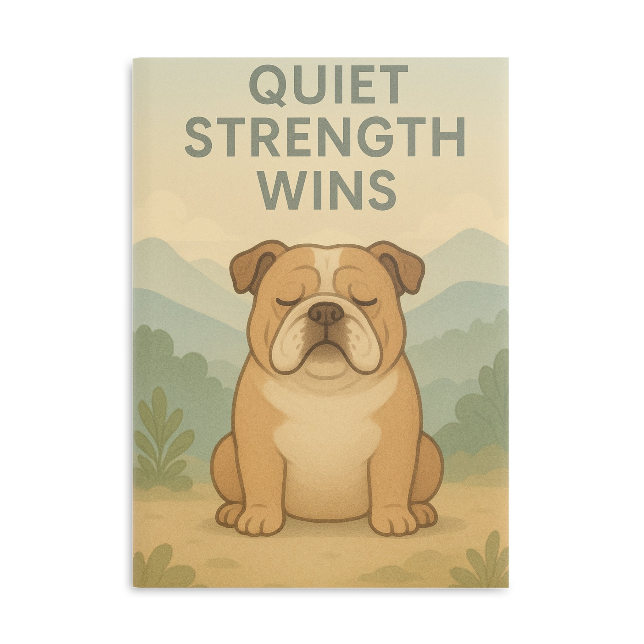 Inspirational Hardcover Notebook, Motivational Journal, Puppy Dog Themed Journal, Gift for Students, Cute Writing Notebook