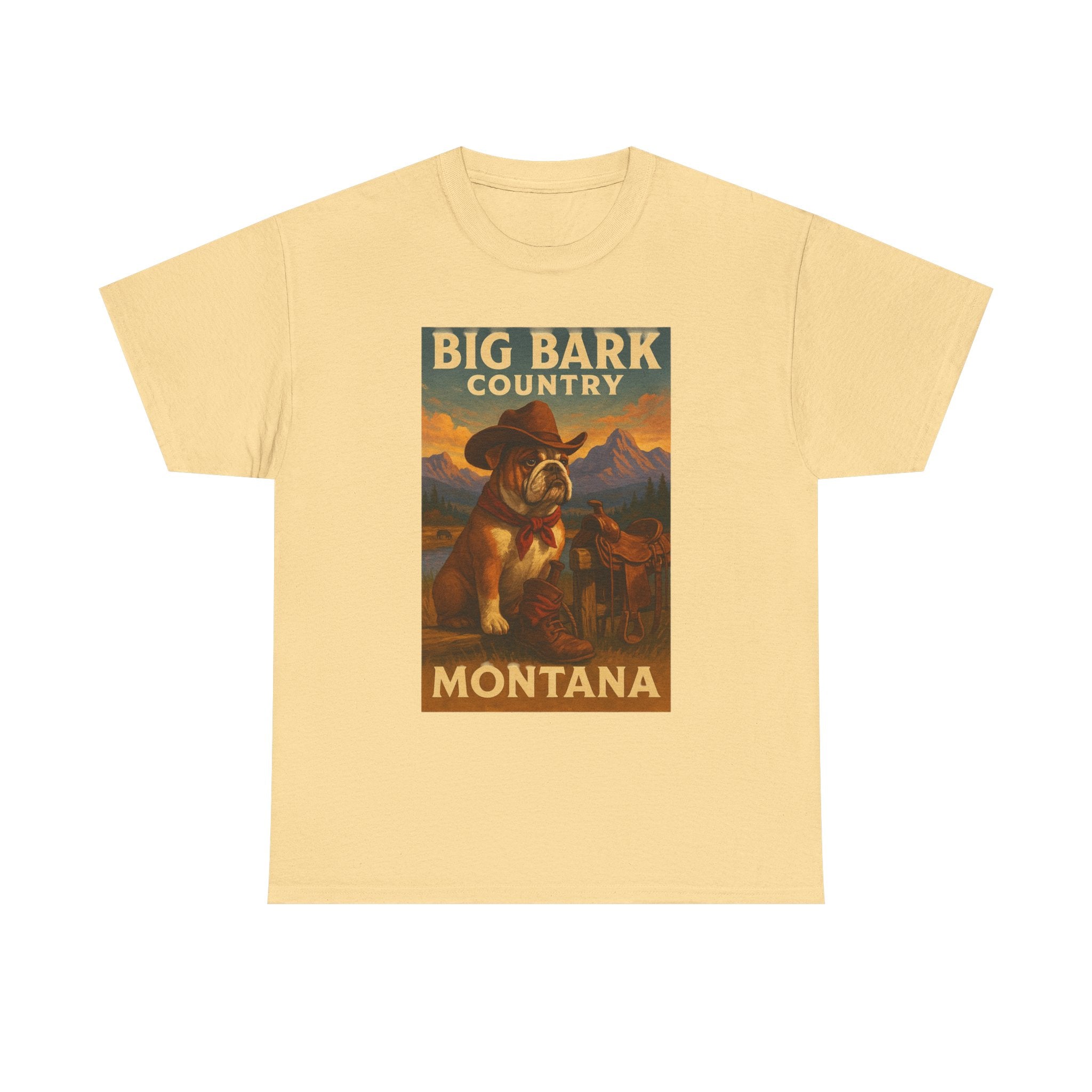 Vintage Big Bark Montana Country Tee Unisex Heavy Cotton T-Shirt