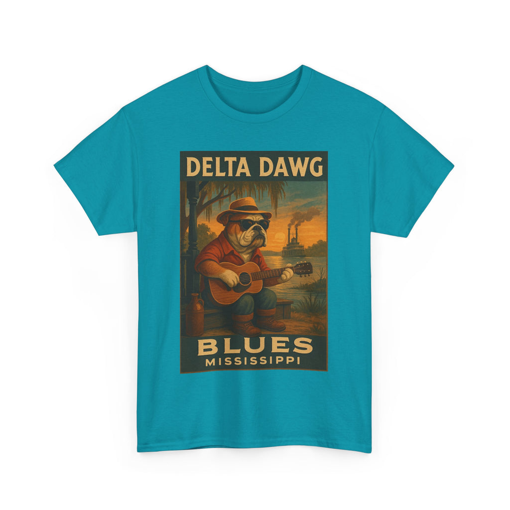 Mississippi Delta Dawg Blues Unisex Heavy Cotton Tee