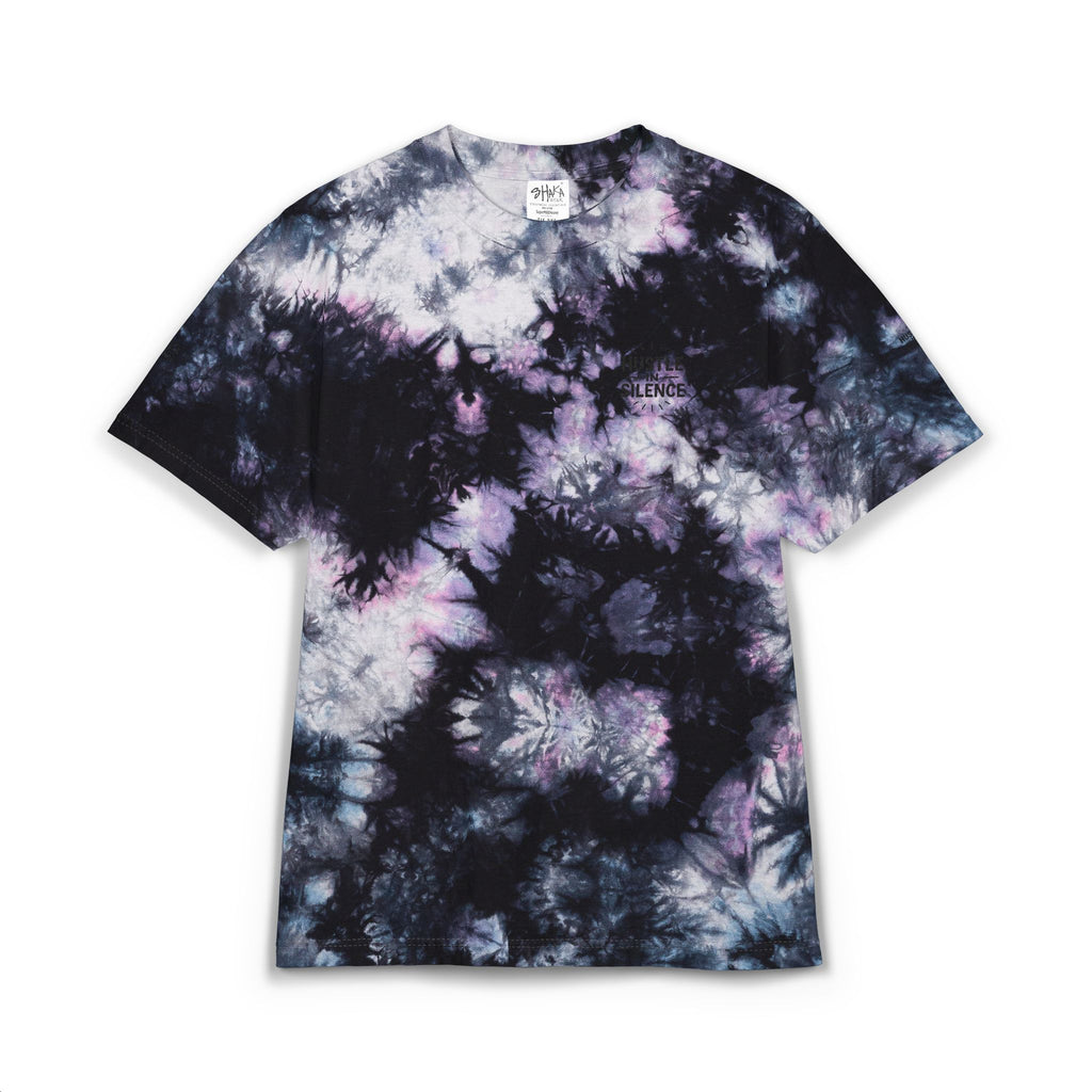 Rainbow Spiral Tie-Dye T-Shirt Hustle In Silence Oversized Embroidered Tee
