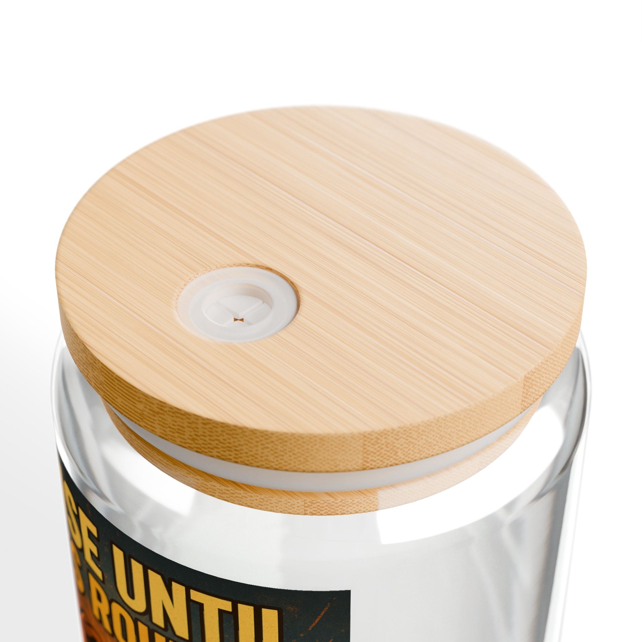 Sipper Glass "Rise Until It's Routine" Motivational Bulldog Fitness Drink Tumbler, 16oz