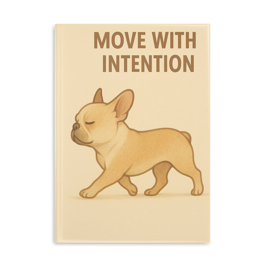 Inspirational Hardcover Notebook, Dog Lovers Journal, Motivational Gift, Cute Puppy Notepad, Wellness Planner, School Supplies