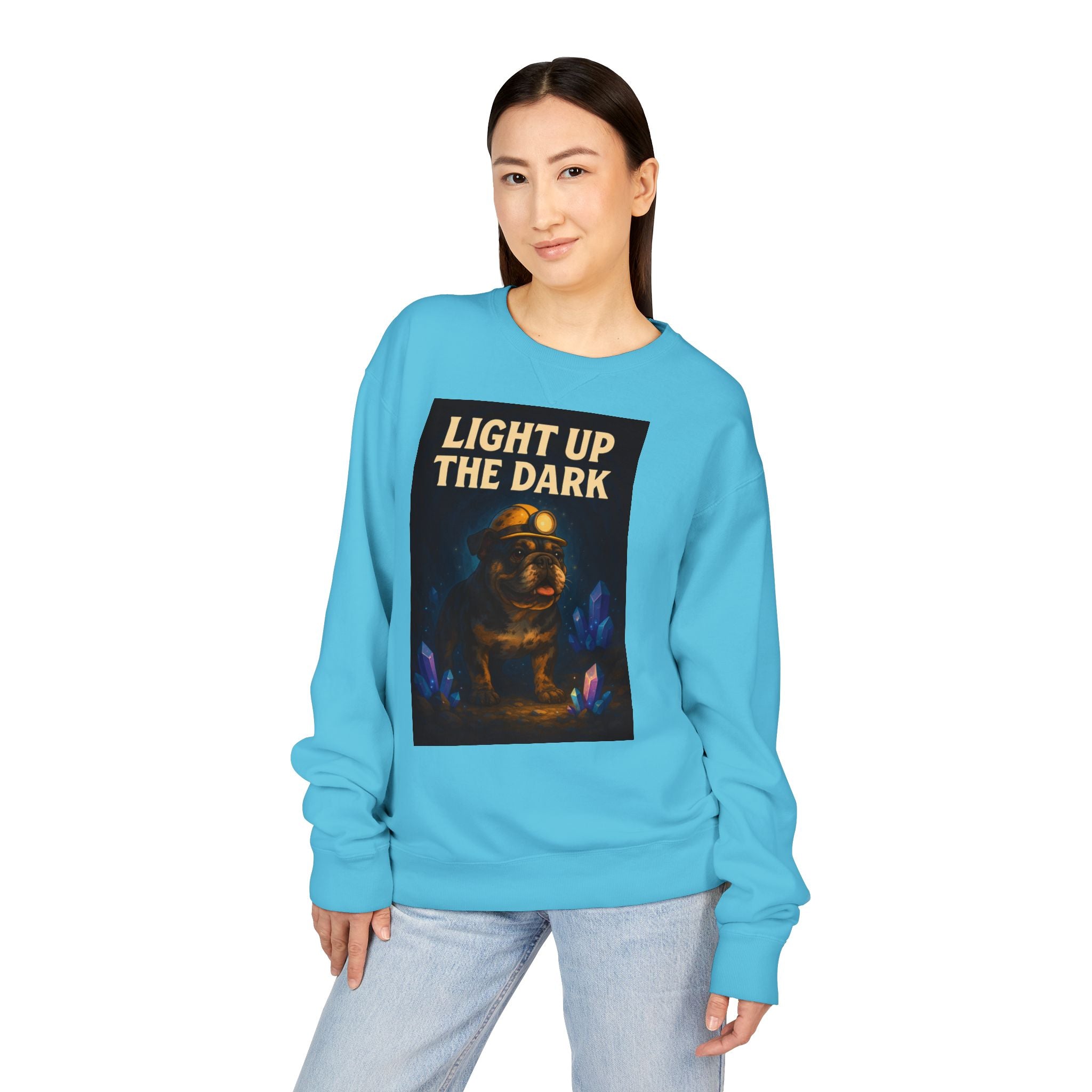 English Bulldog Cozy Graphic Sweatshirt, Inspirational Message, Unisex Sweatshirt, Dog Lover Gift, ComfortWash Crewneck, Cozy Bulldog Jumper