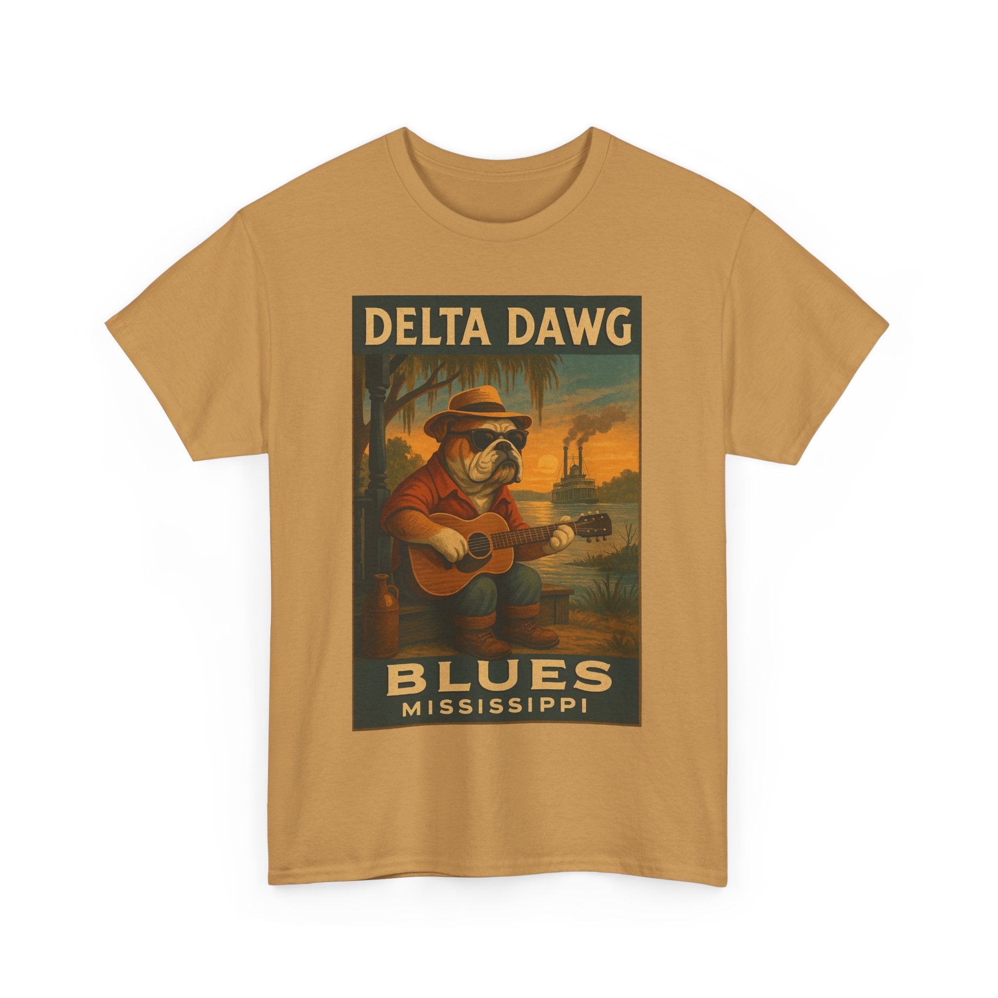Mississippi Delta Dawg Blues Unisex Heavy Cotton Tee