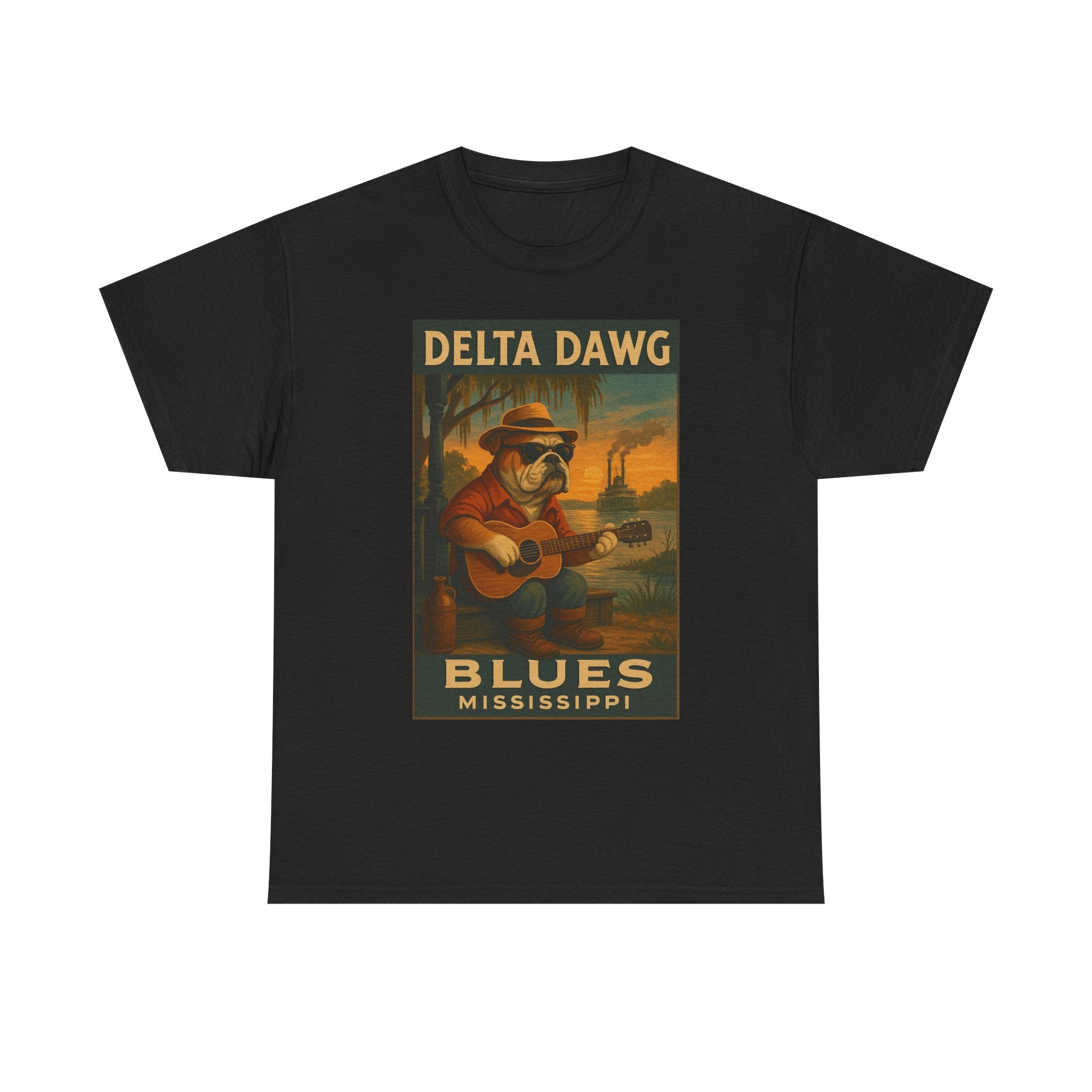 Mississippi Delta Dawg Blues Unisex Heavy Cotton Tee