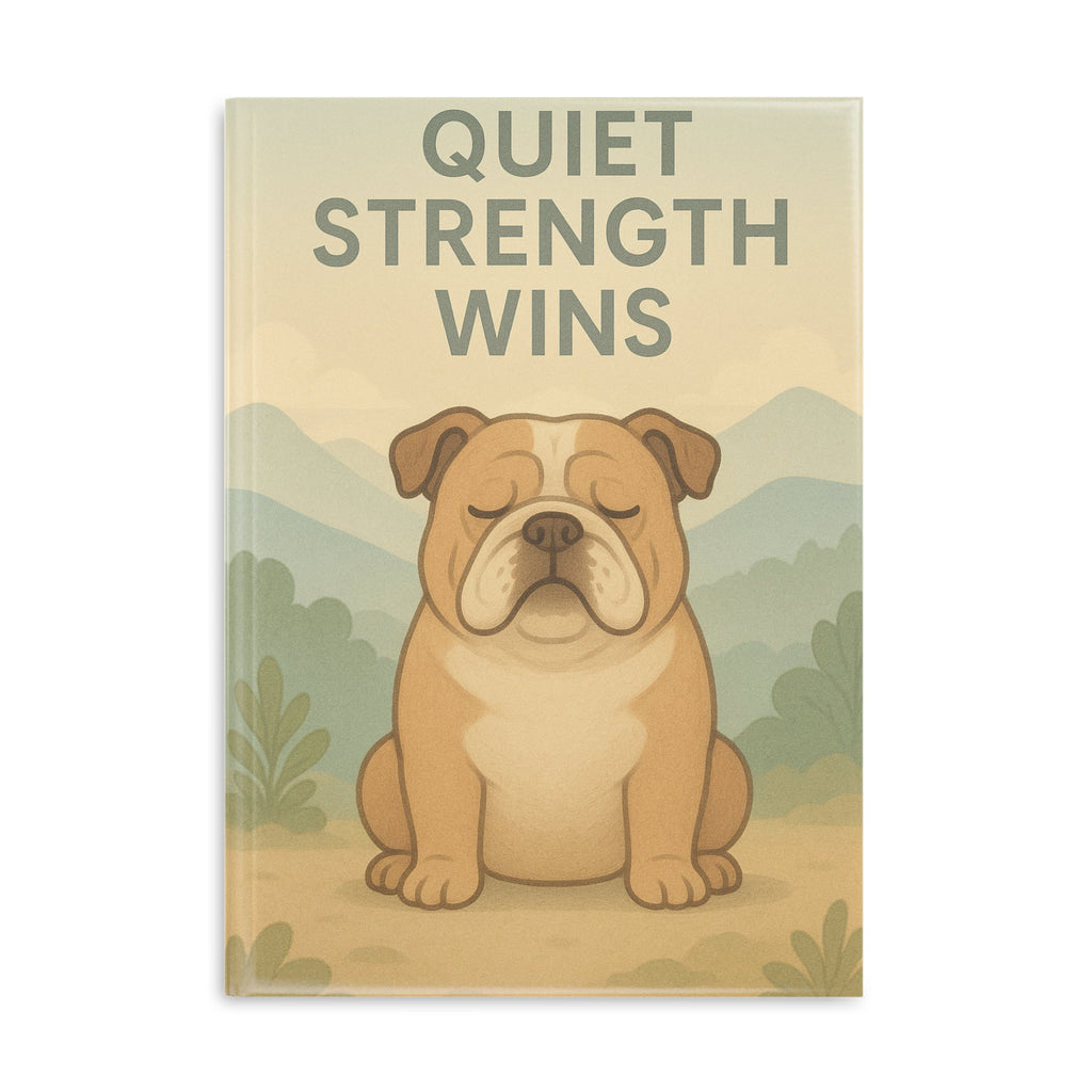 Inspirational Hardcover Notebook, Motivational Journal, Puppy Dog Themed Journal, Gift for Students, Cute Writing Notebook