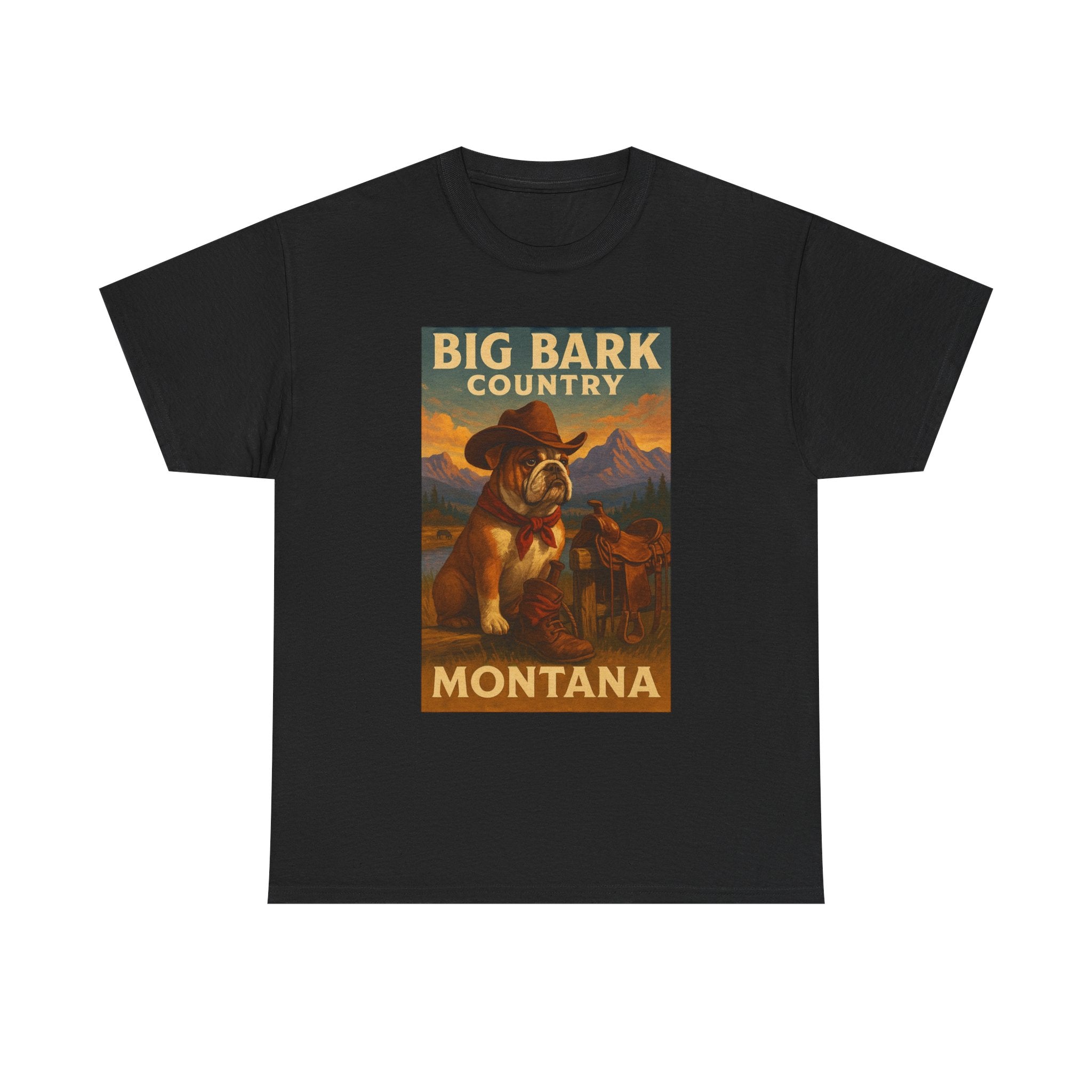 Vintage Big Bark Montana Country Tee Unisex Heavy Cotton T-Shirt