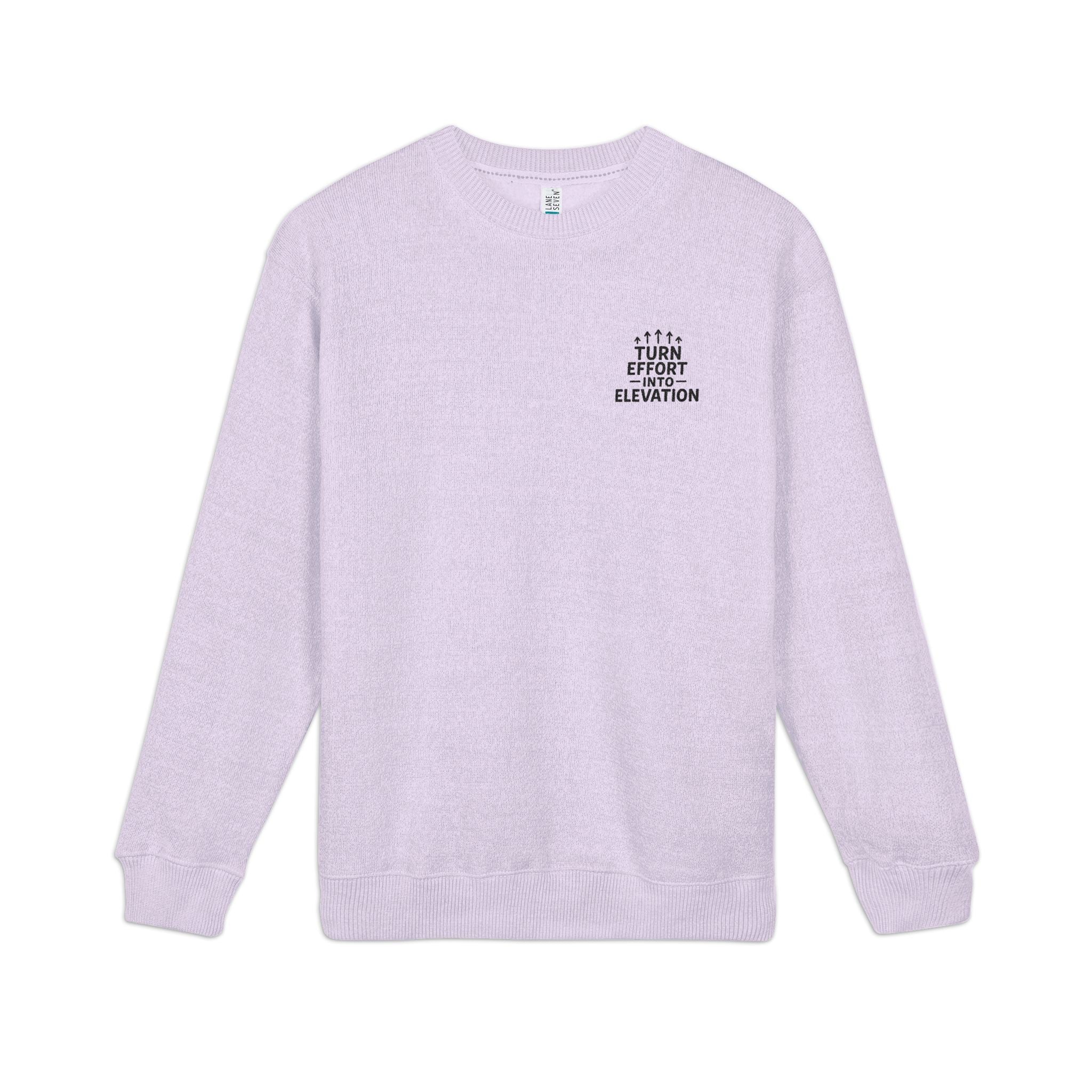 Nantucket Embroidered Crewneck Sweatshirt "Turn Effort Into Elevation" Classic Harbor Logo