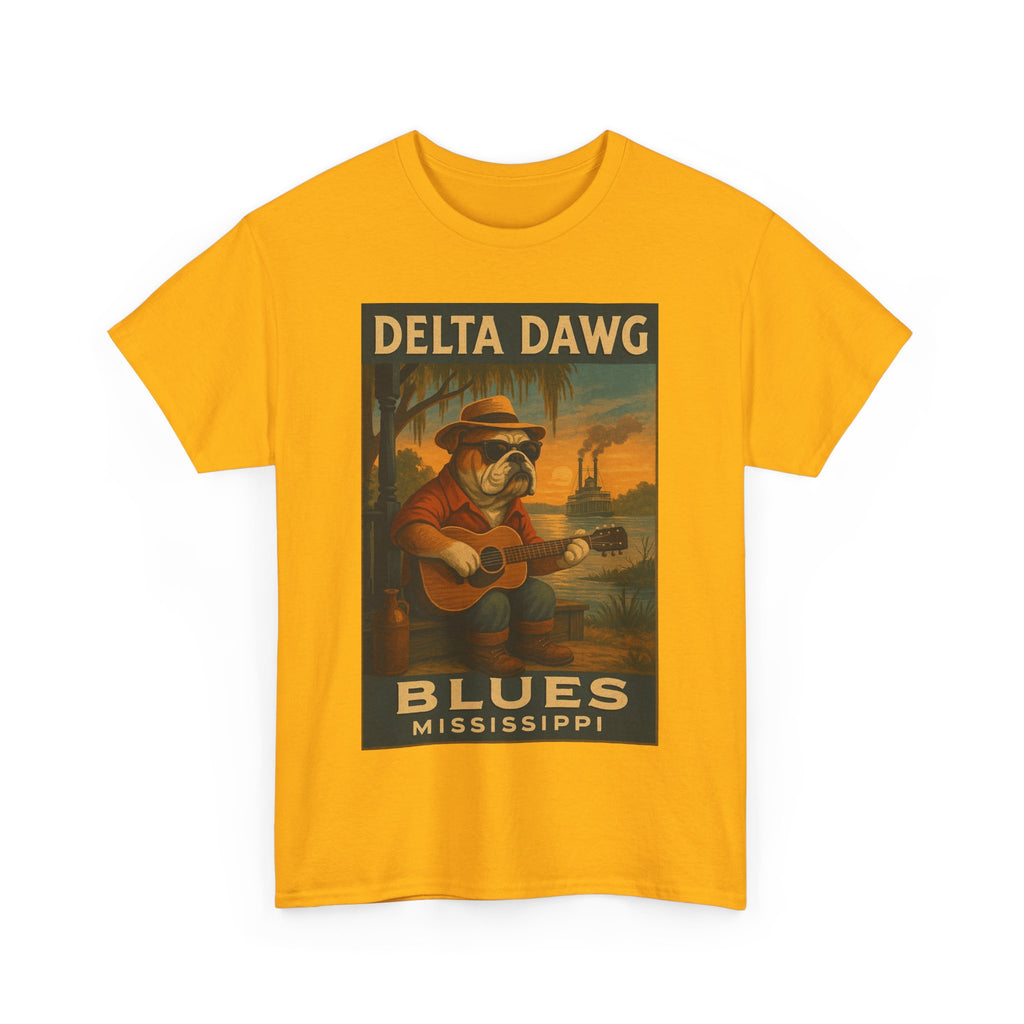 Mississippi Delta Dawg Blues Unisex Heavy Cotton Tee