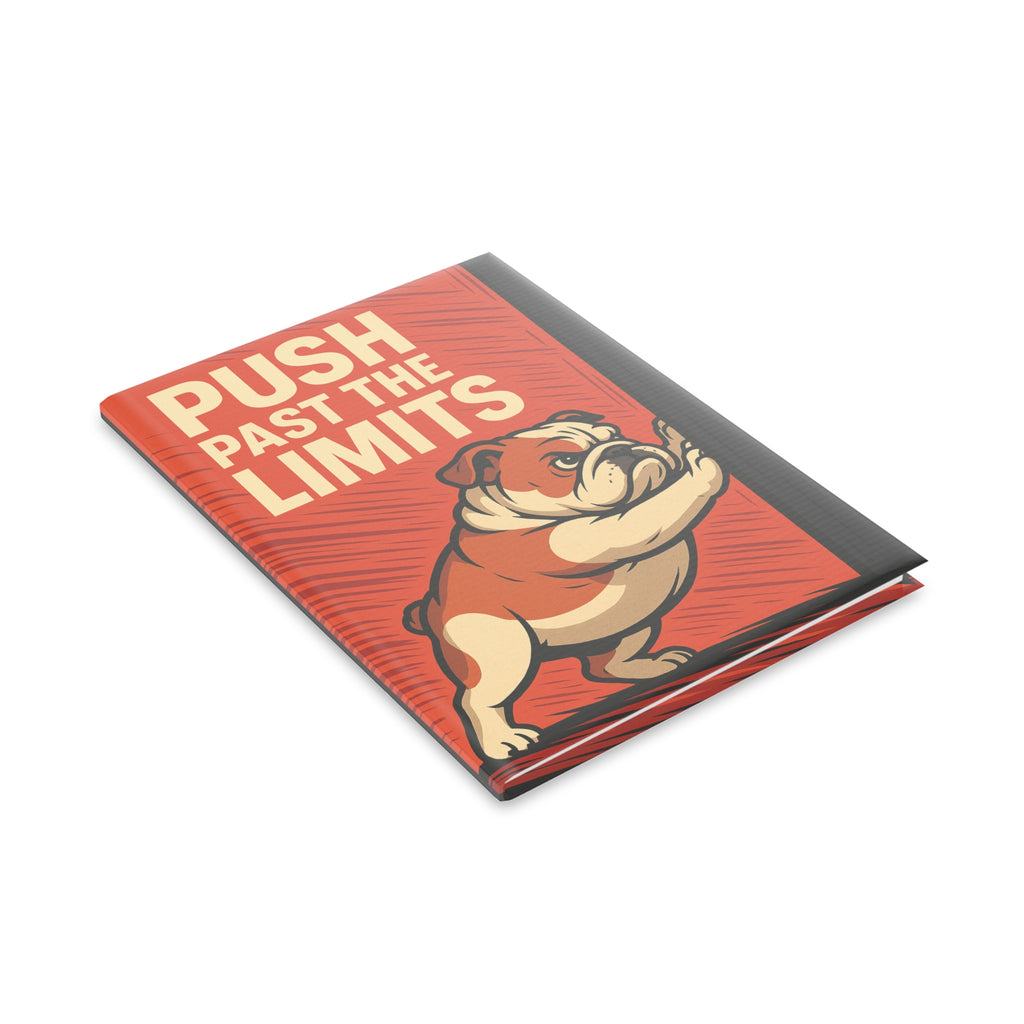 Motivational Hardcover Notebook, Puppy Design Journal, Gift for Students, Writers, Creative Minds, Unique Stationery