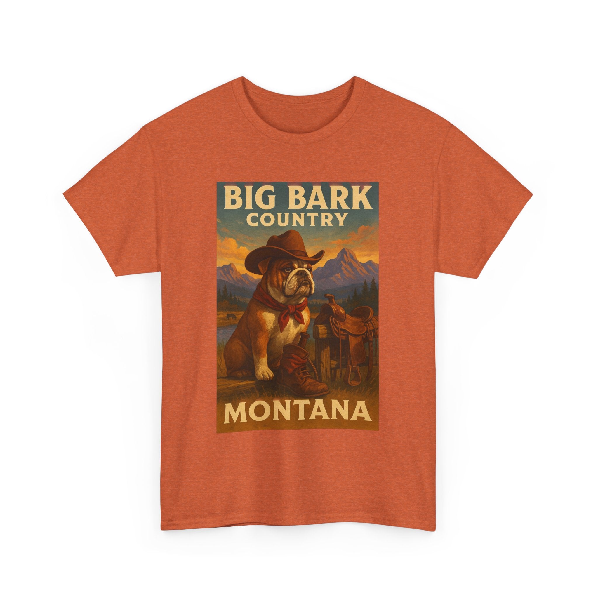 Vintage Big Bark Montana Country Tee Unisex Heavy Cotton T-Shirt