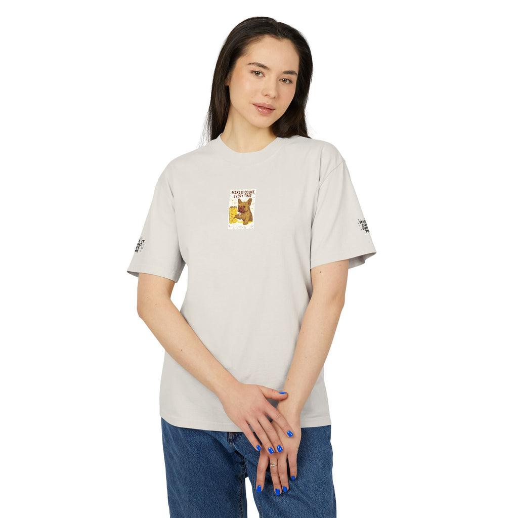 Vintage "Make It Count Every Time" Graphic Tee  Cute Woodland Illustration T-Shirt
