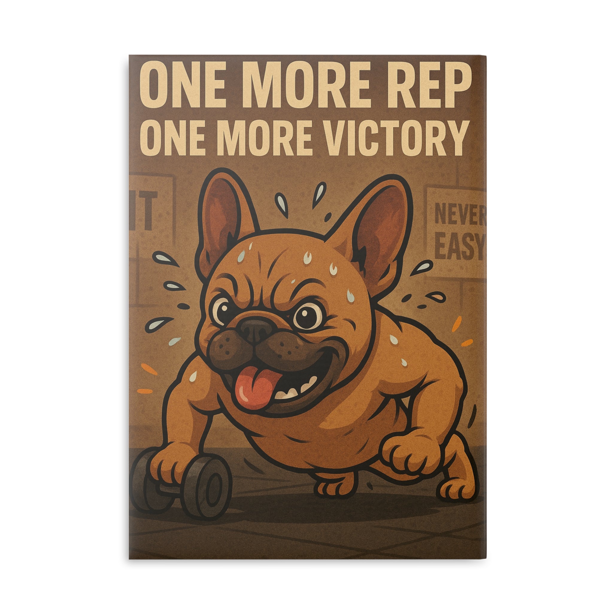 Motivational Dog-Themed Notebook for Fitness Lovers, Workout Journal, Exercise Log, Gift for Dog Owners, Gym Enthusiasts