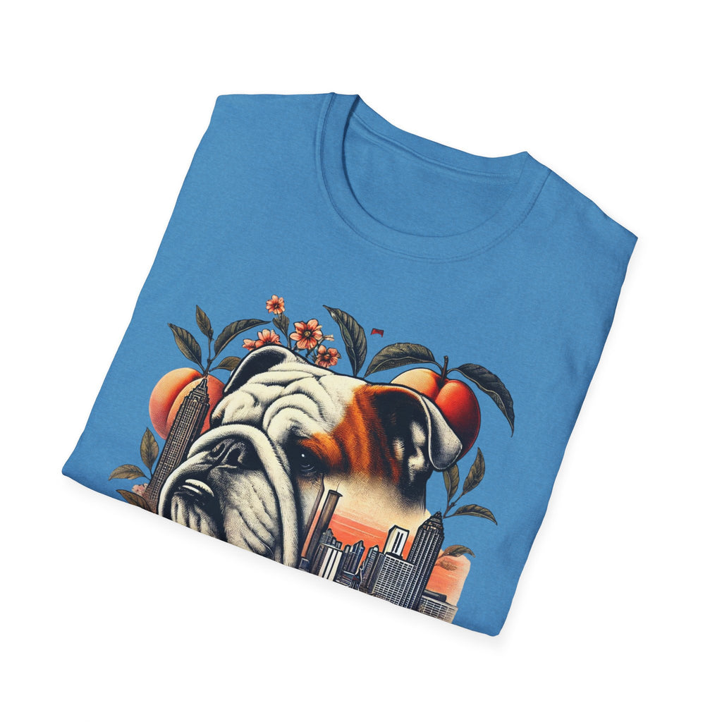 Georgia Bulldog Graphic Unisex Softstyle TShirt Casual Comfort for Dog Lovers