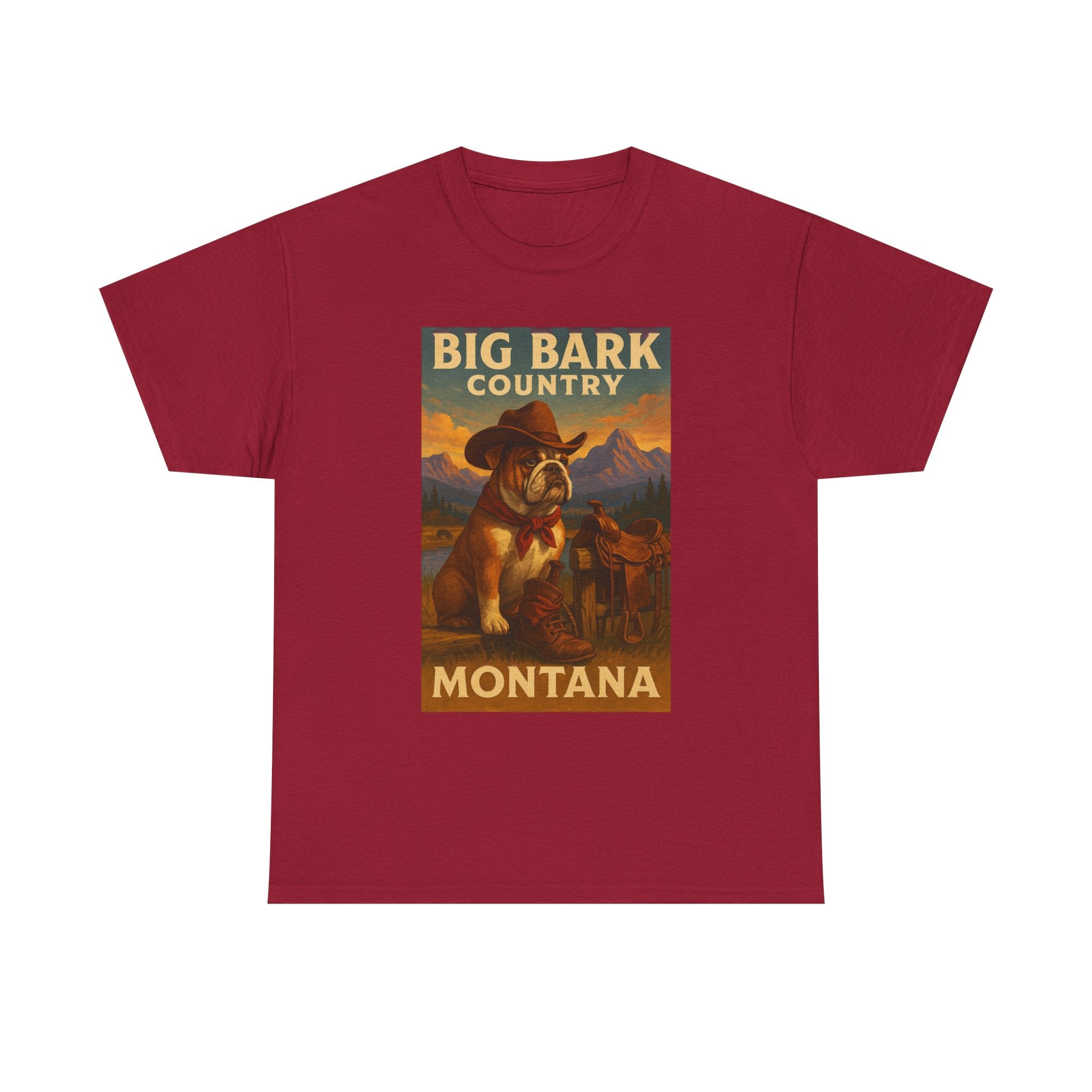 Vintage Big Bark Montana Country Tee Unisex Heavy Cotton T-Shirt