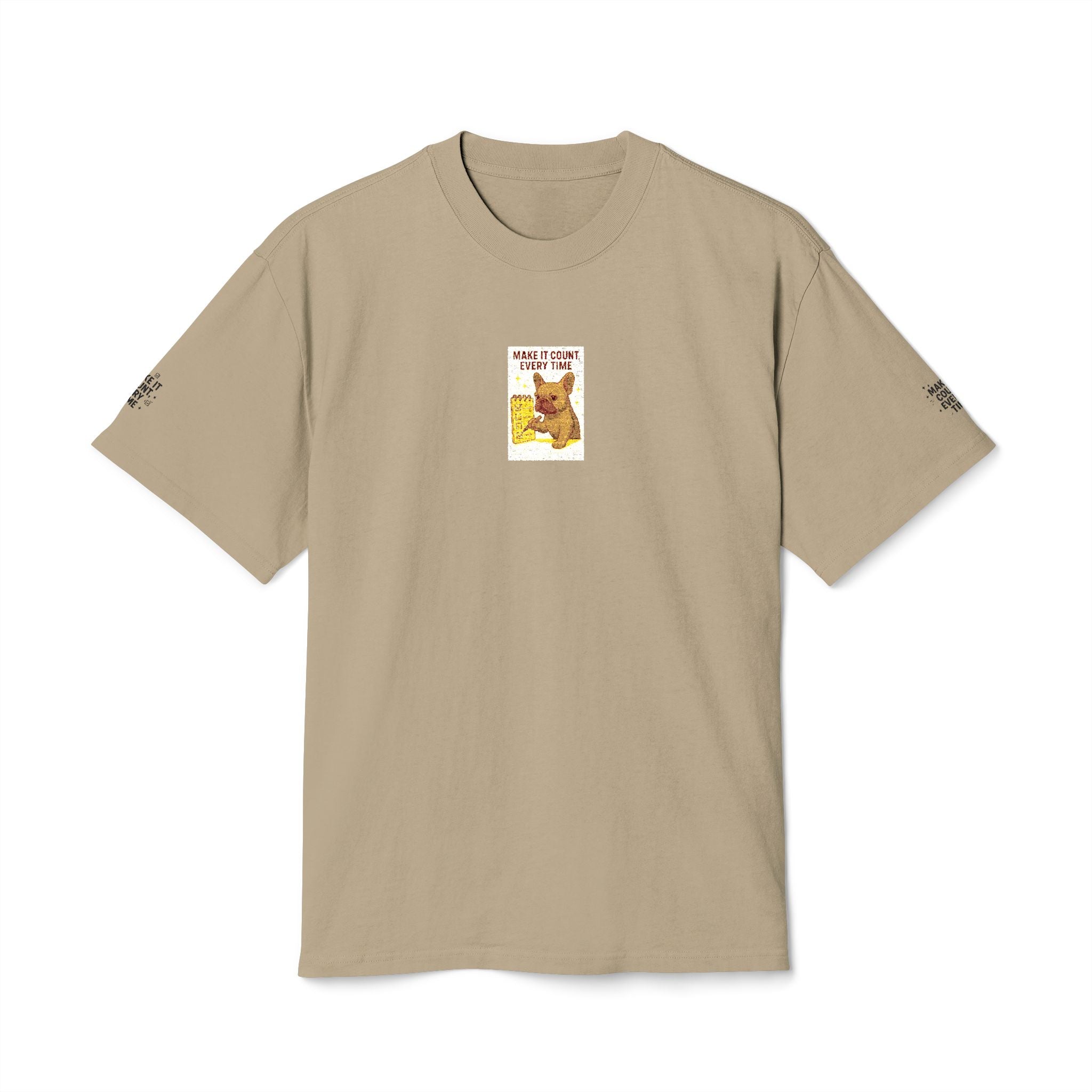 Vintage "Make It Count Every Time" Graphic Tee  Cute Woodland Illustration T-Shirt