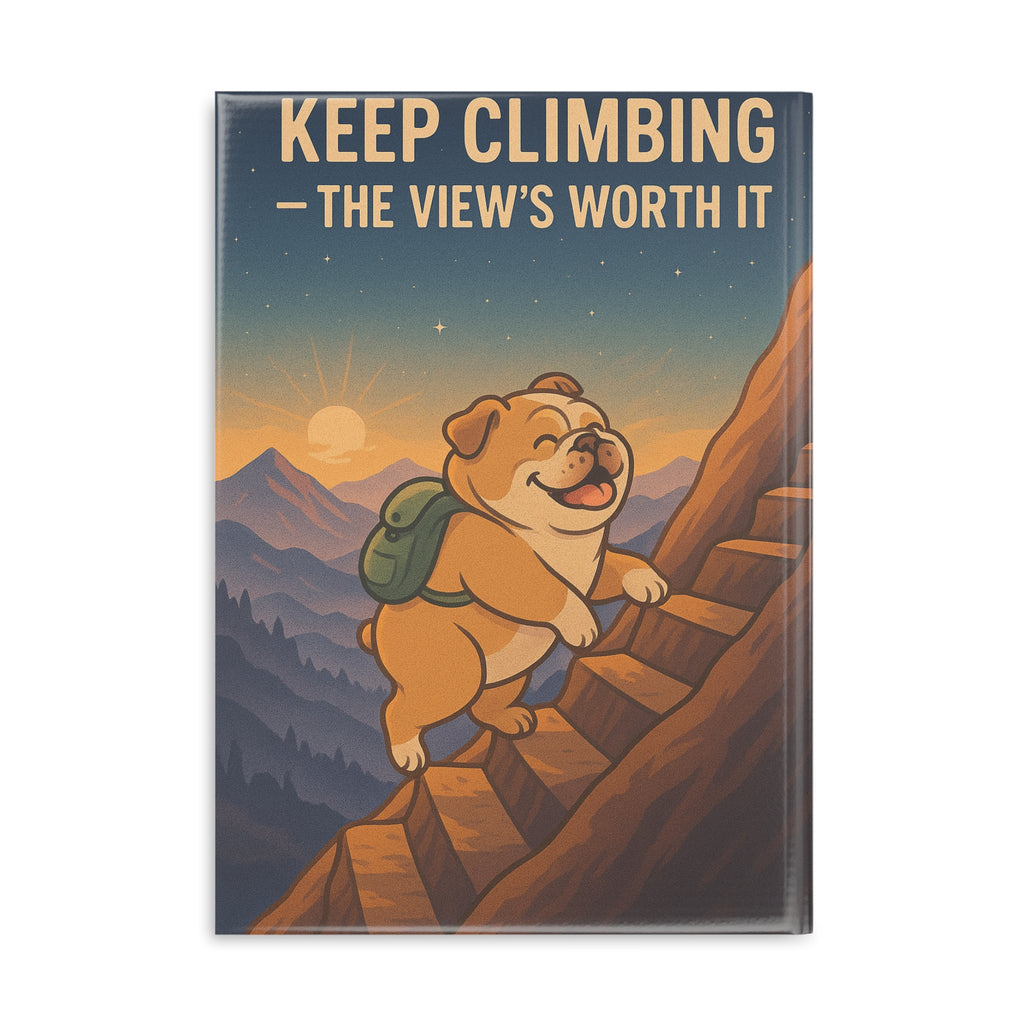 Inspirational Hardcover Notebook, Motivational Journal, Cute Dog Notebook, Adventure Diary, Perfect Gift for Hikers, Back to School Supplies