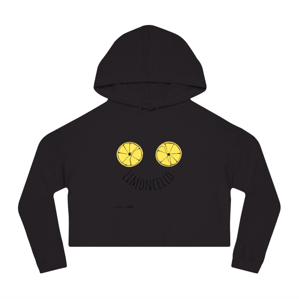 Limoncello Bicycle Lemon Wheels Crop Hoodie