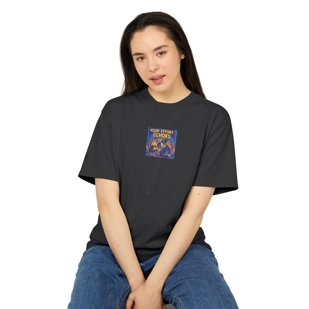 Vintage Floral 'Your Effort Echoes' Tee Retro Graphic T-Shirt