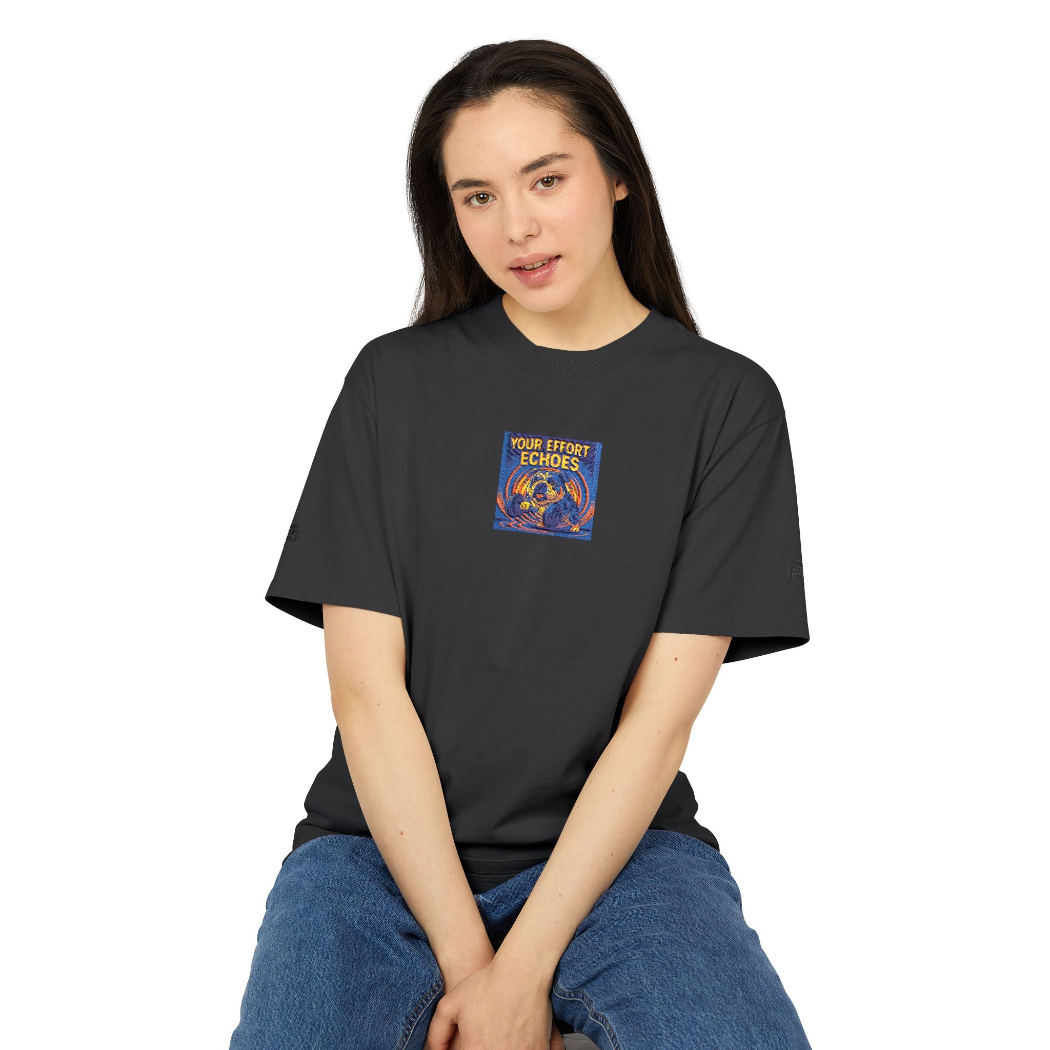 Vintage Floral 'Your Effort Echoes' Tee Retro Graphic T-Shirt