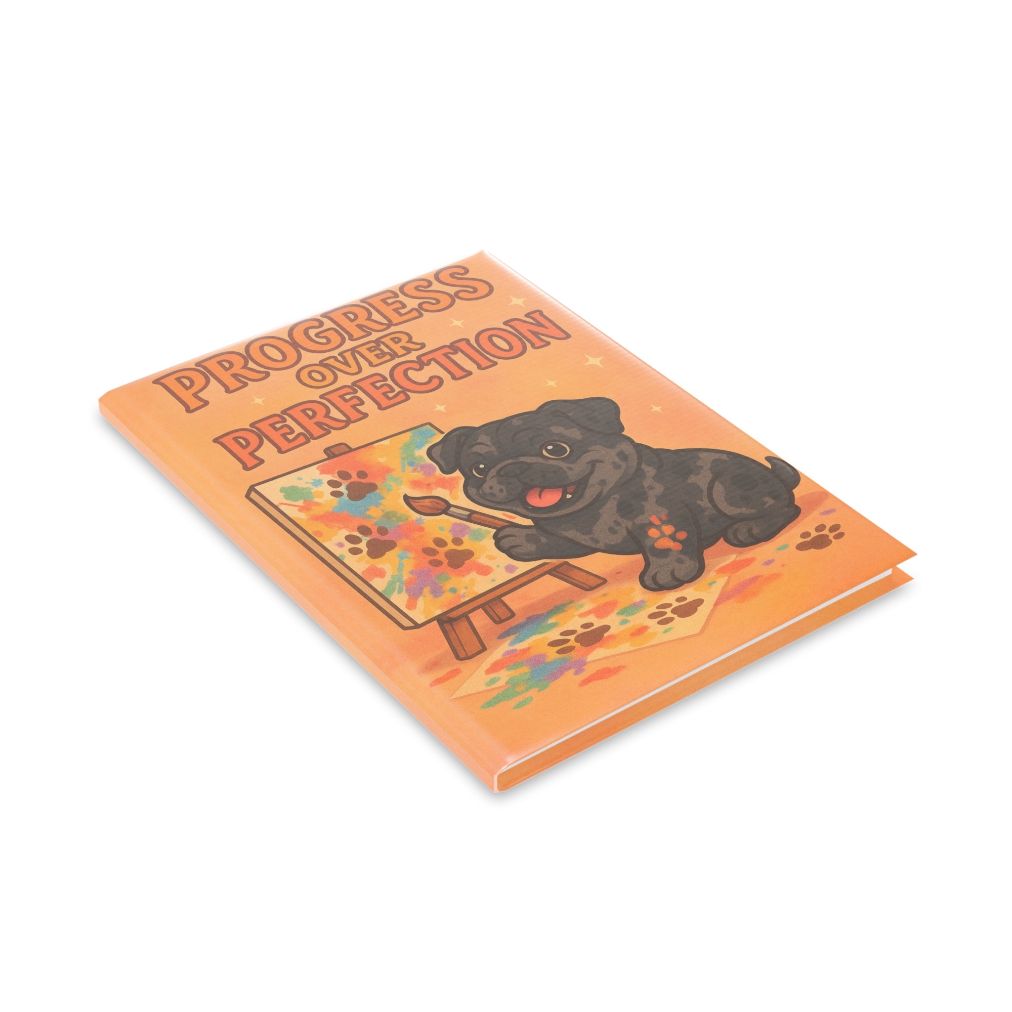 Progress Over Perfection Puppy Notebook - Cute Journal for Dog Lovers, Art Lovers, Students, Gift for Kids and Pet Owners, Writing, [...]