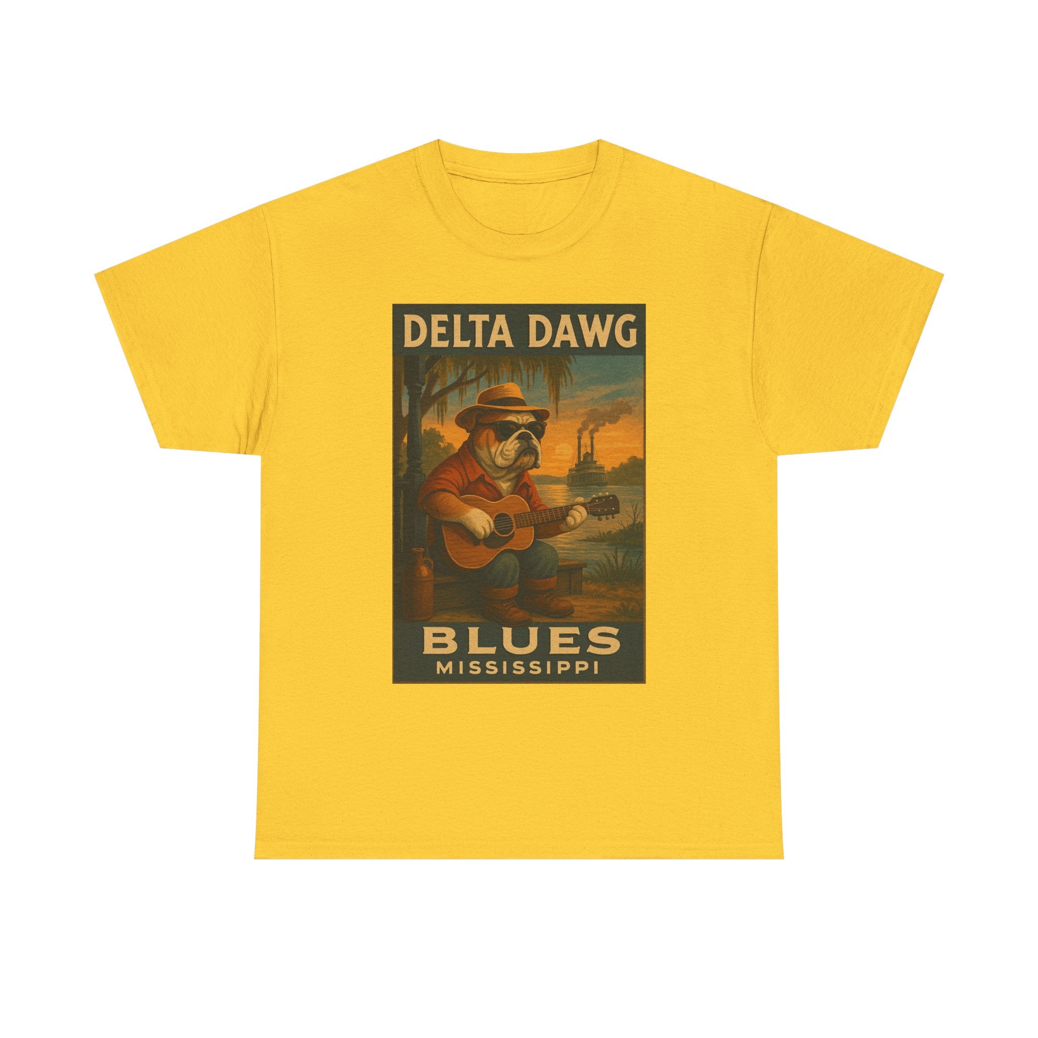 Mississippi Delta Dawg Blues Unisex Heavy Cotton Tee